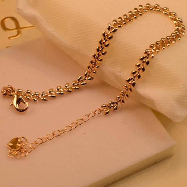 Gorgeous Unique Design Gold Plated Anklet for Girls/Women