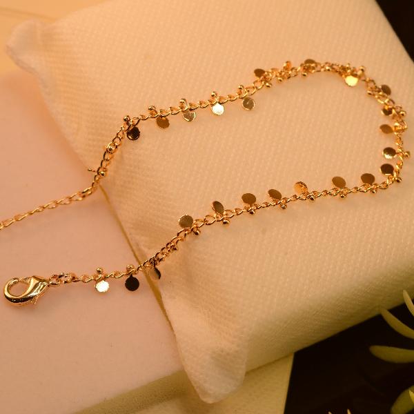 Stylish Unique Design Gold Plated Anklet for Girls/Women