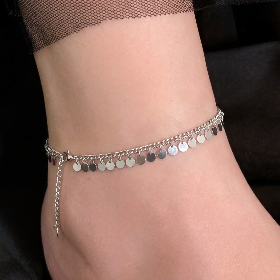 Elegant Unique Design Silver Plated Anklet for Girls/Women
