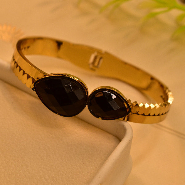 Fancy Unique Design Gold Plated Real Stones Bracelet for Girls/Women