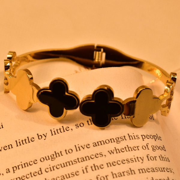 Luminous Unique Design Gold Plated Real Stones Bracelet for Girls/Women