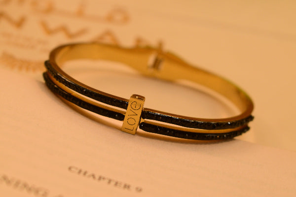 Glamorous Design Gold Plated Crystal Stones Bracelet for Girls/Women
