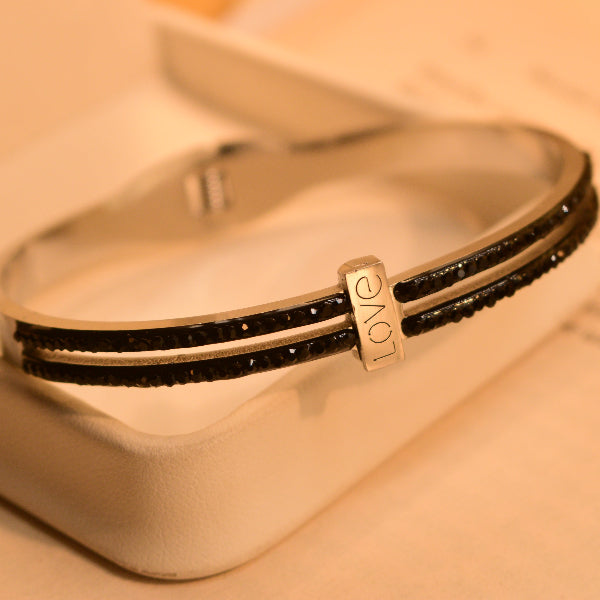 Charming Unique Design Silver Plated Crystal Stones Bracelet for Girls/Women