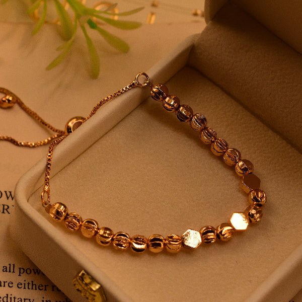 Stylish Unique Design Gold Plated Bracelet for Girls/Women