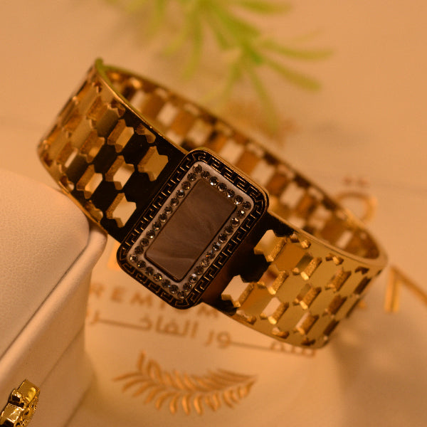 Luminous Unique Design Gold Plated Real Stone Bracelet for Girls/Women