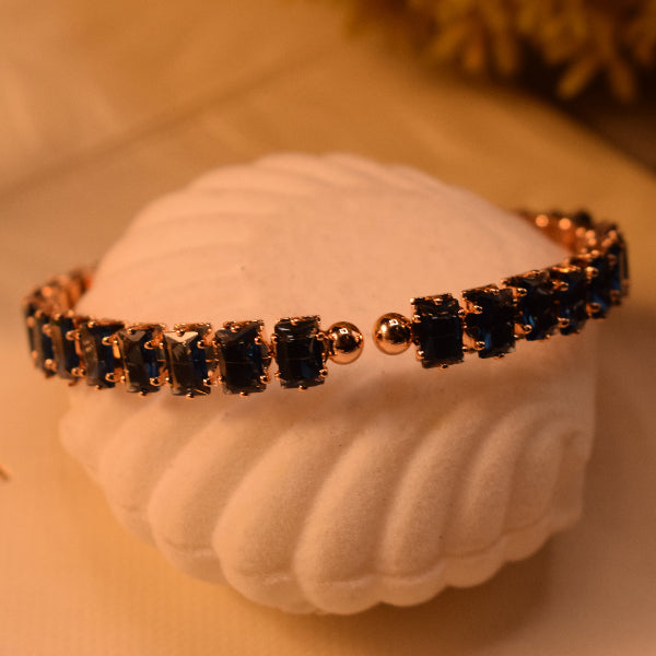 Elegant Design Gold Plated Crystal Stones Bracelet for Girls/Women