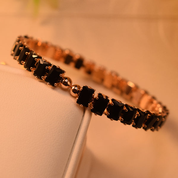 Elegant Design Gold Plated Crystal Stones Bracelet for Girls/Women