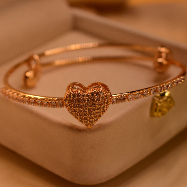 Stylish Design Gold Plated Crystal Stones Bracelet for Girls/Women