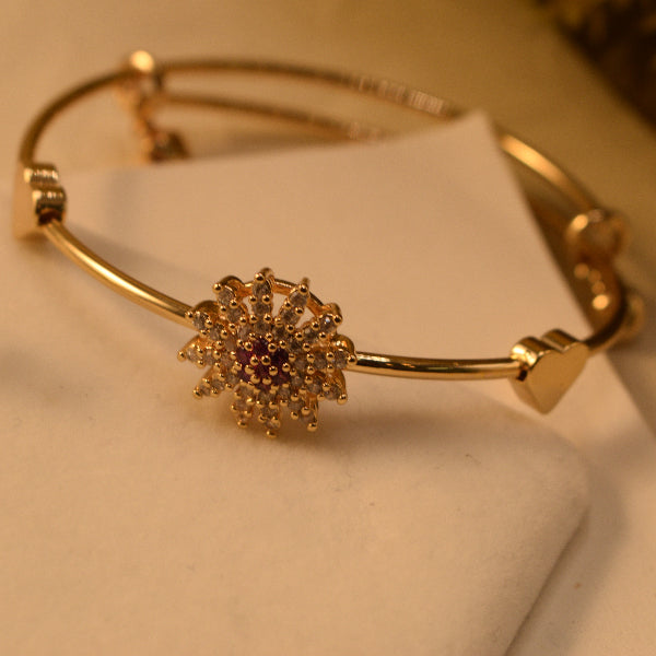 Luminous Unique Design Gold Plated Crystal Stones Bracelet for Girls/Women