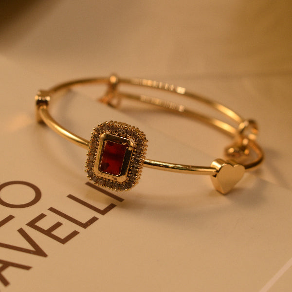 Gorgeous Unique Design Gold Plated Crystal Stones Bracelet for Kids