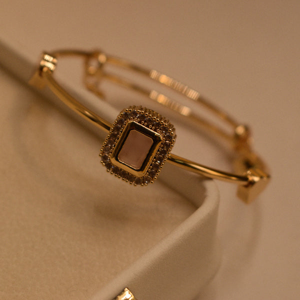 Gorgeous Unique Design Gold Plated Crystal Stones Bracelet for Kids