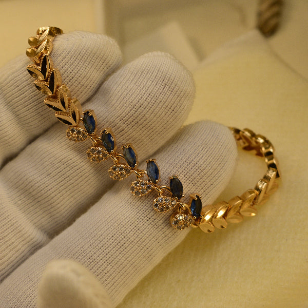 Gorgeous Unique Design Gold Plated Crystal Stones Bracelet for Girls/Women