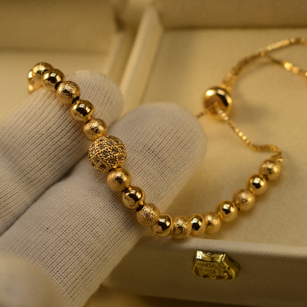 Beautiful Design Gold Plated Crystal Stones Bracelet for Girls/Women