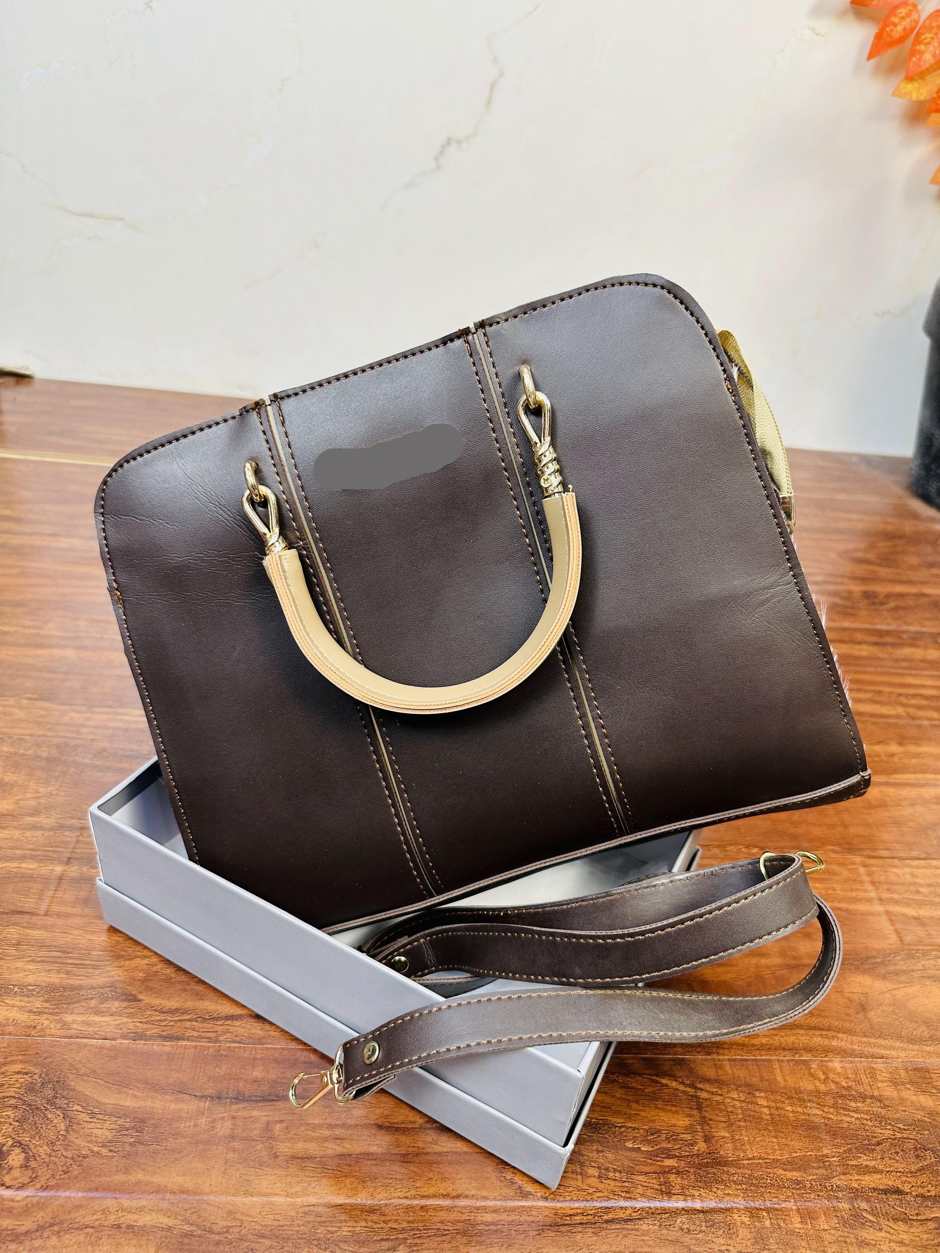 Beautiful Dark Brown Color Handbag For Girls/Women