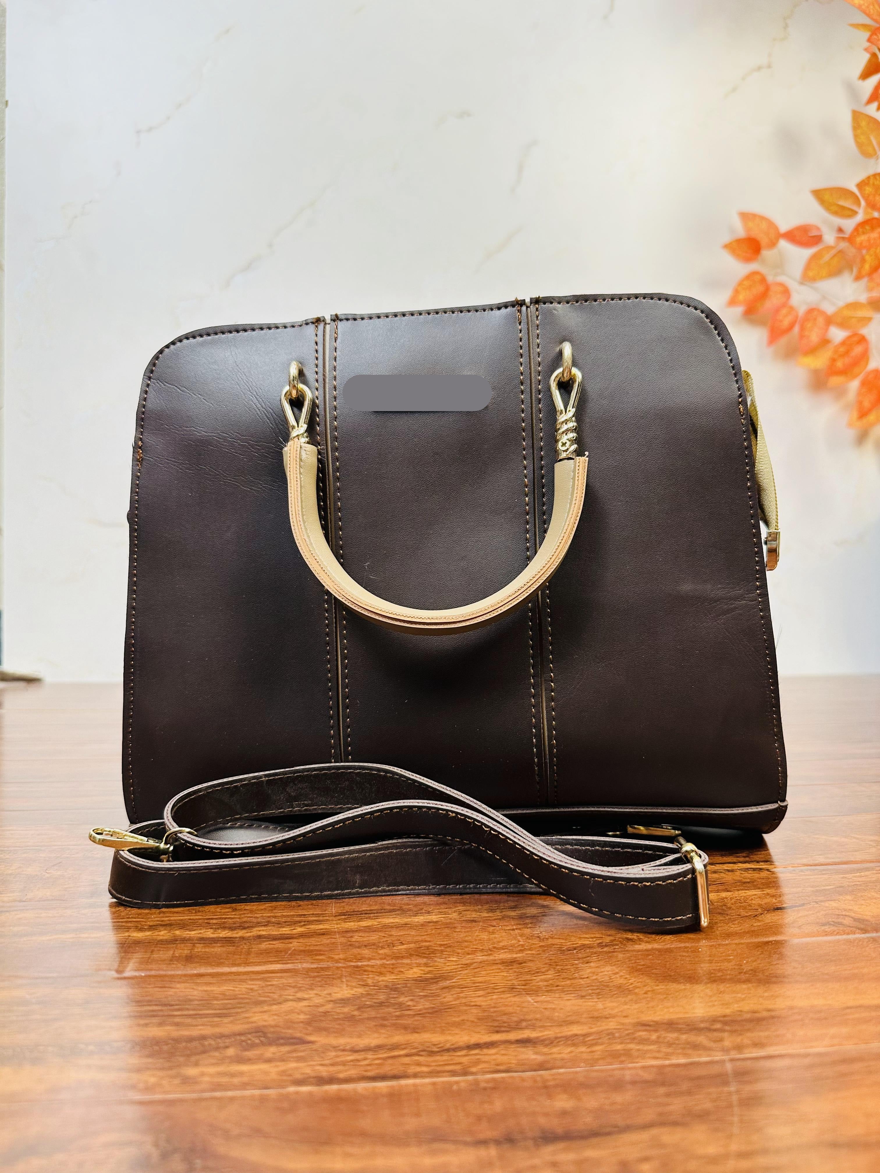 Beautiful Dark Brown Color Handbag For Girls/Women