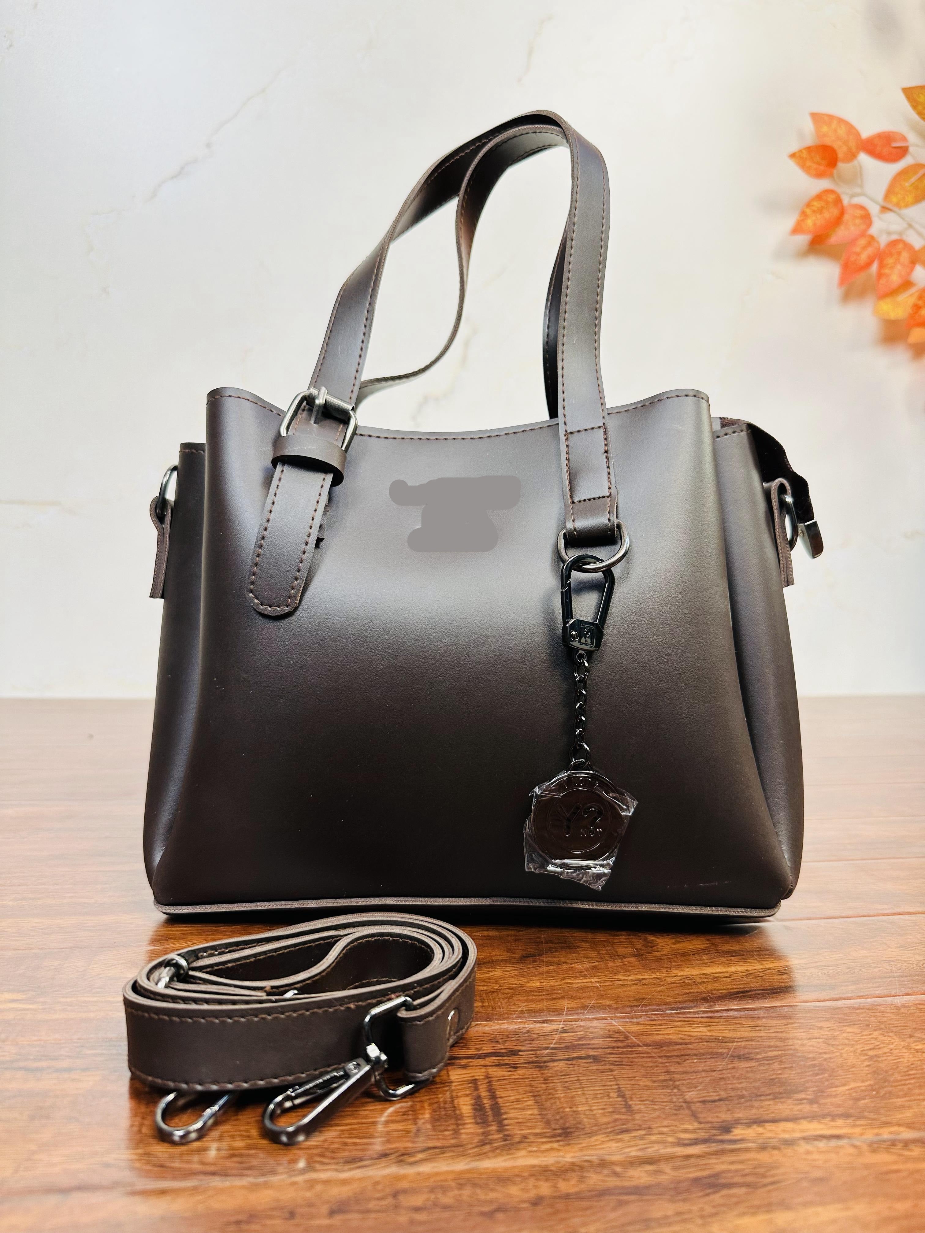 Unique Dark Brown Color Handbag For Girls/Women