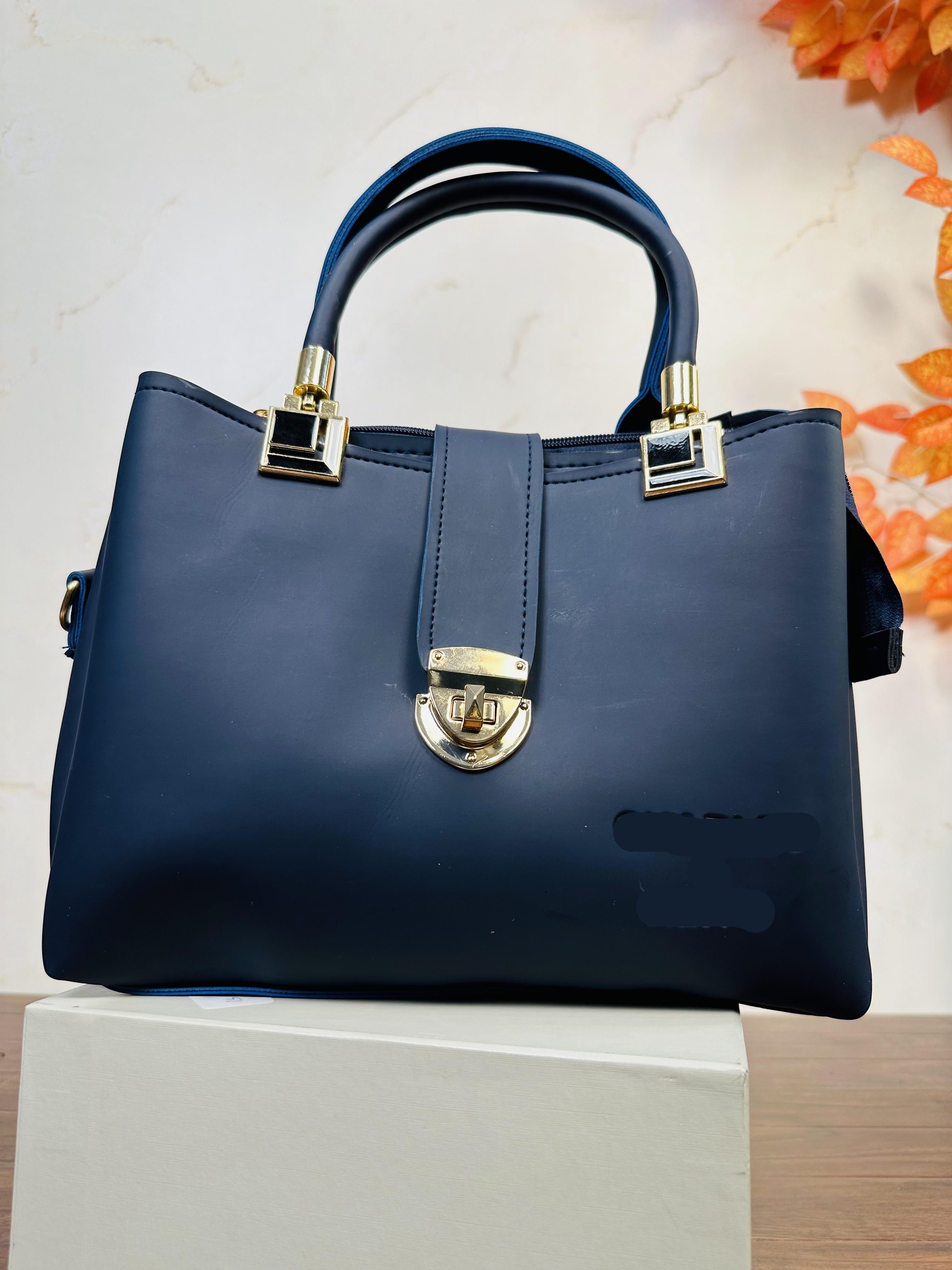 Elegant Blue Color Handbag For Girls/Women