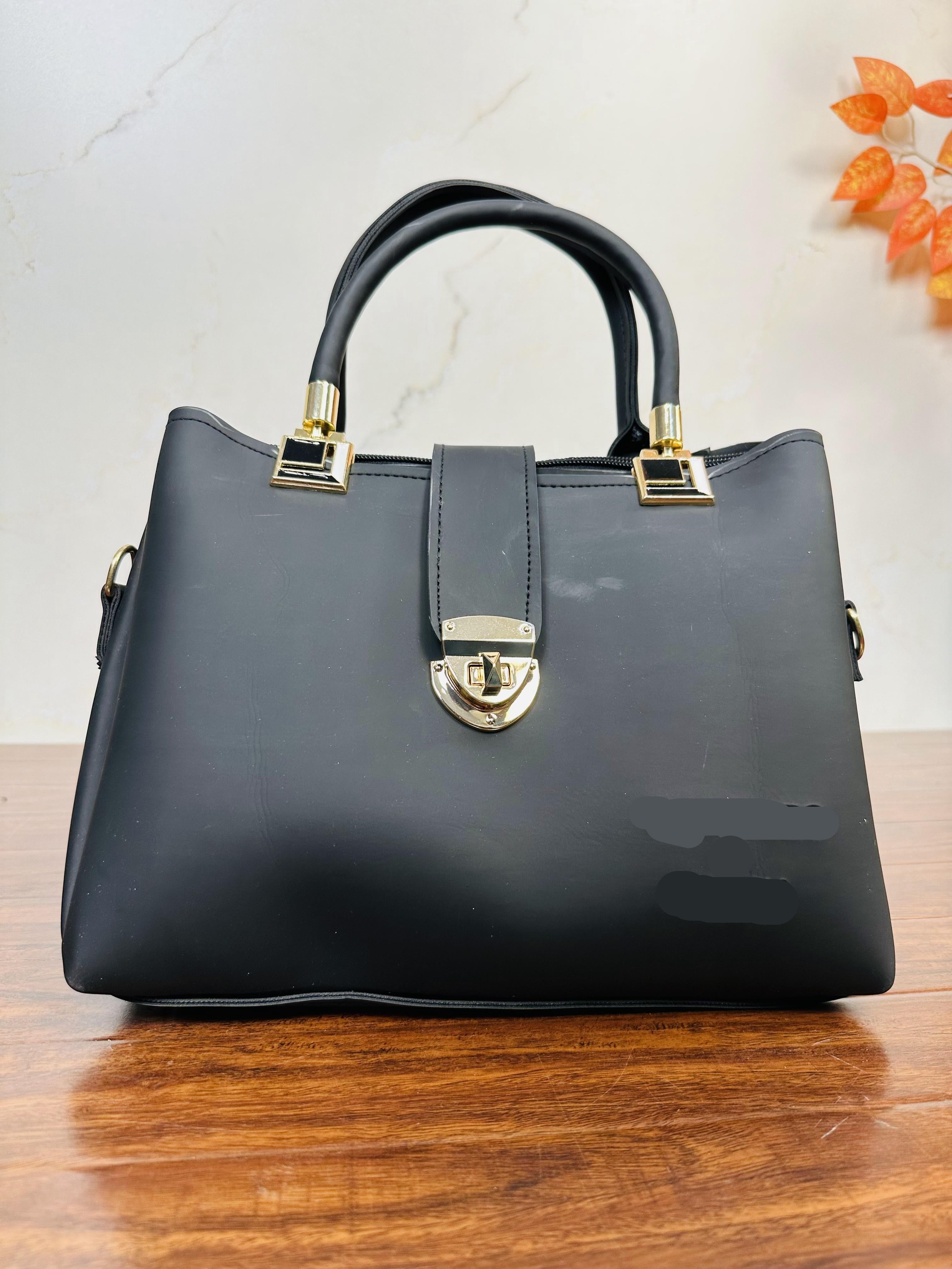 Stylish Black Color Handbag For Girls/Women