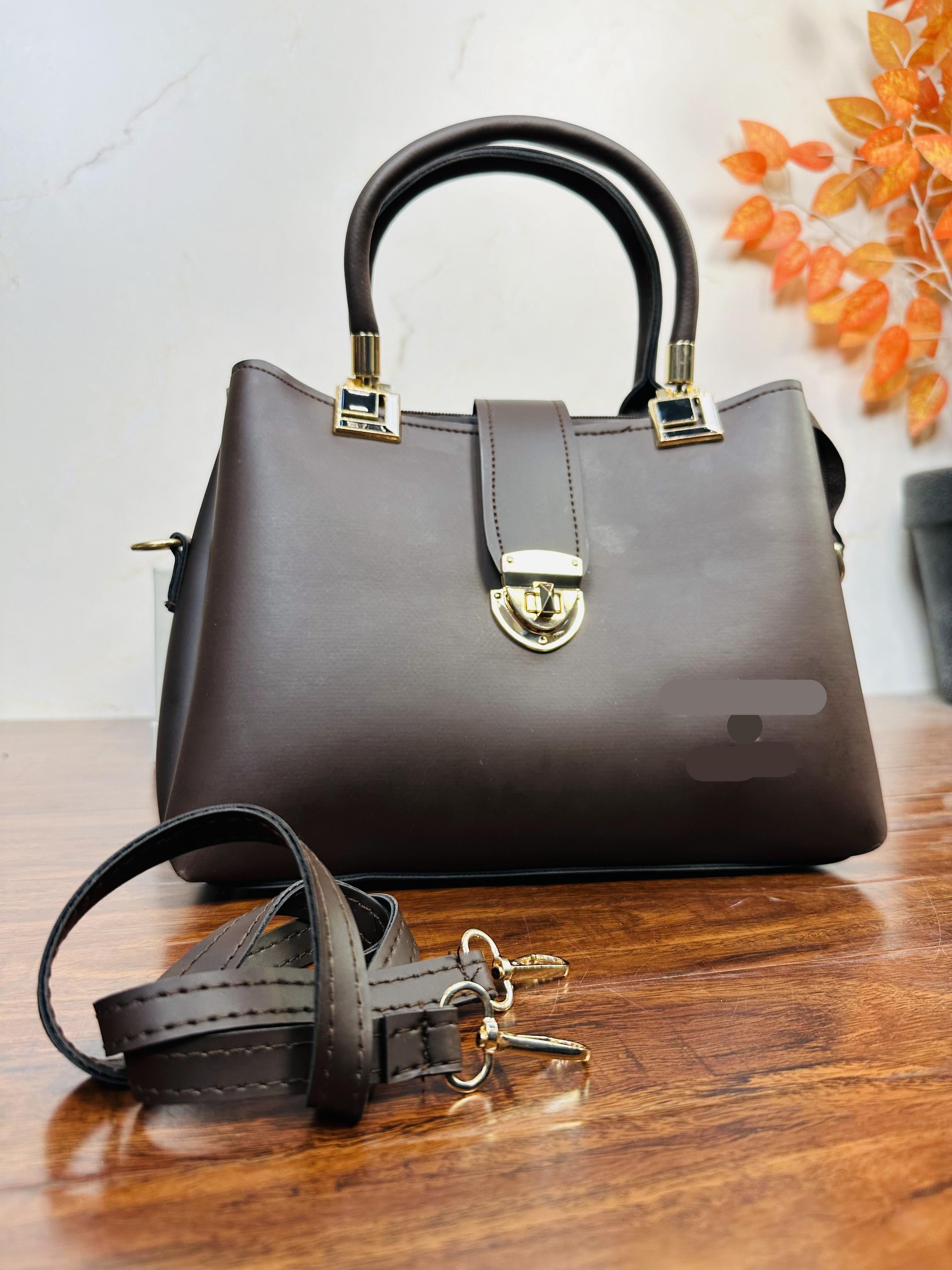 Beautiful Dark Brown Color Handbag For Girls/Women