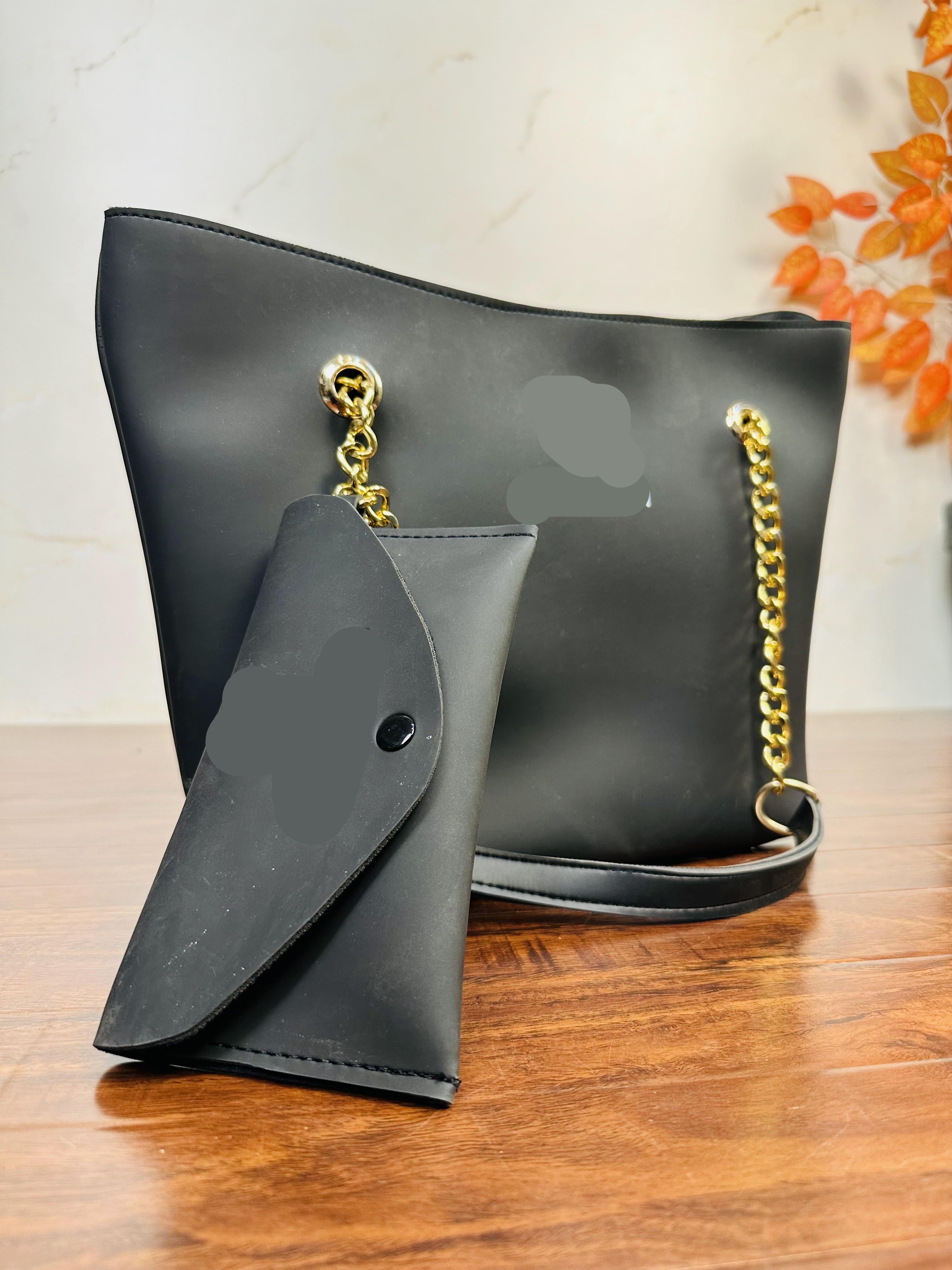 Stylish Black Color Handbag For Girls/Women