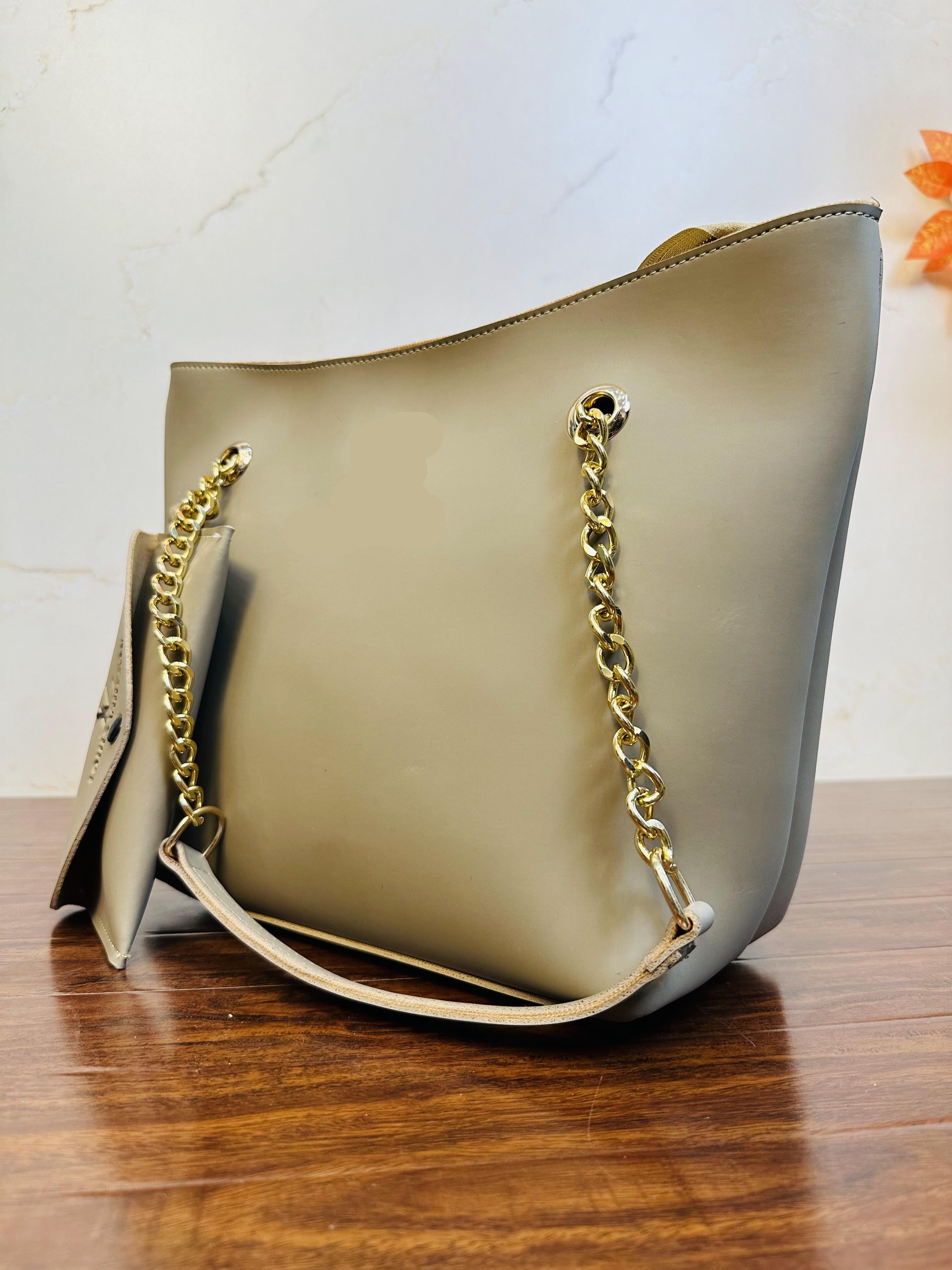 Elegant Cream Color Handbag For Girls/Women