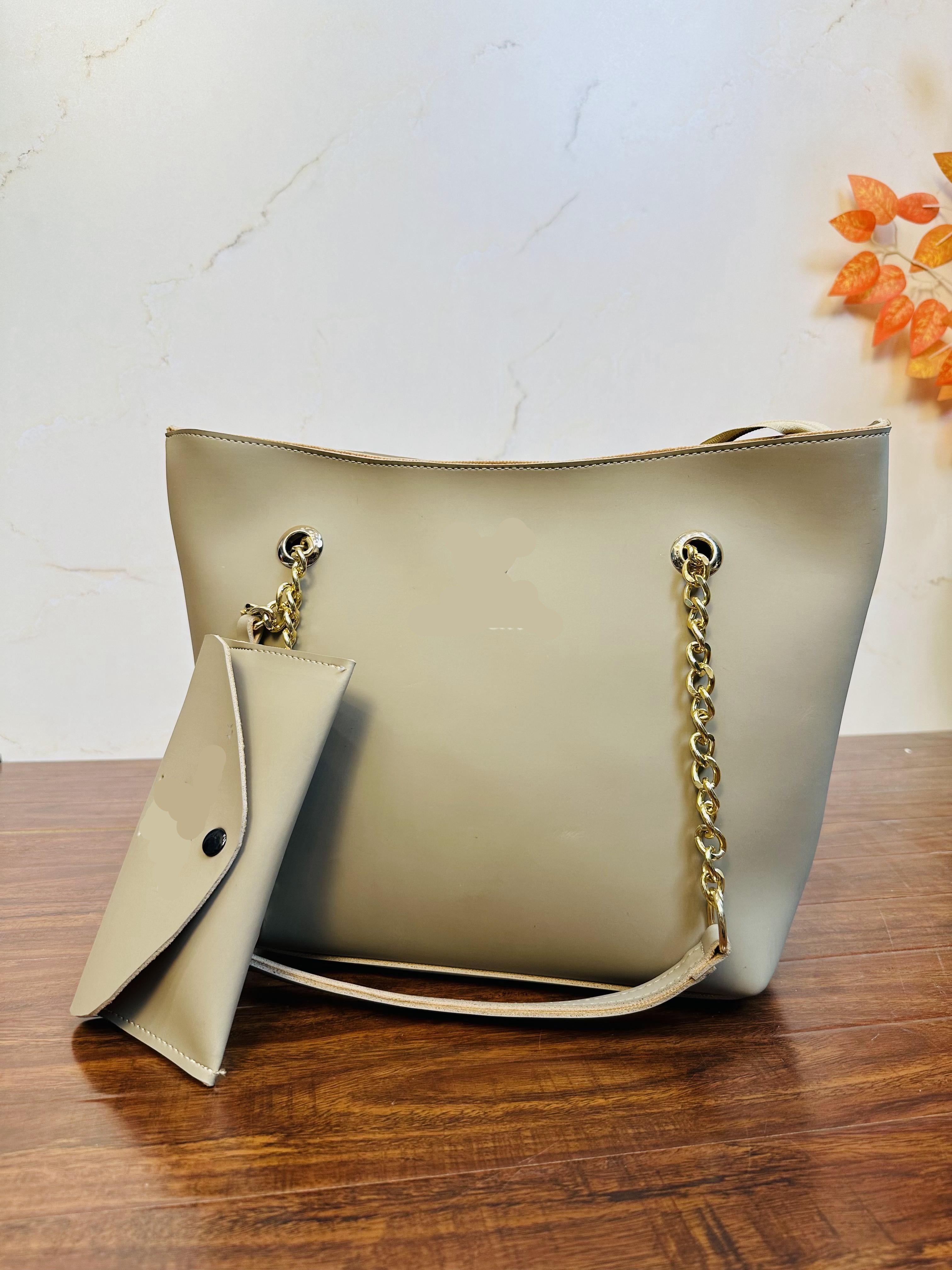 Elegant Cream Color Handbag For Girls/Women