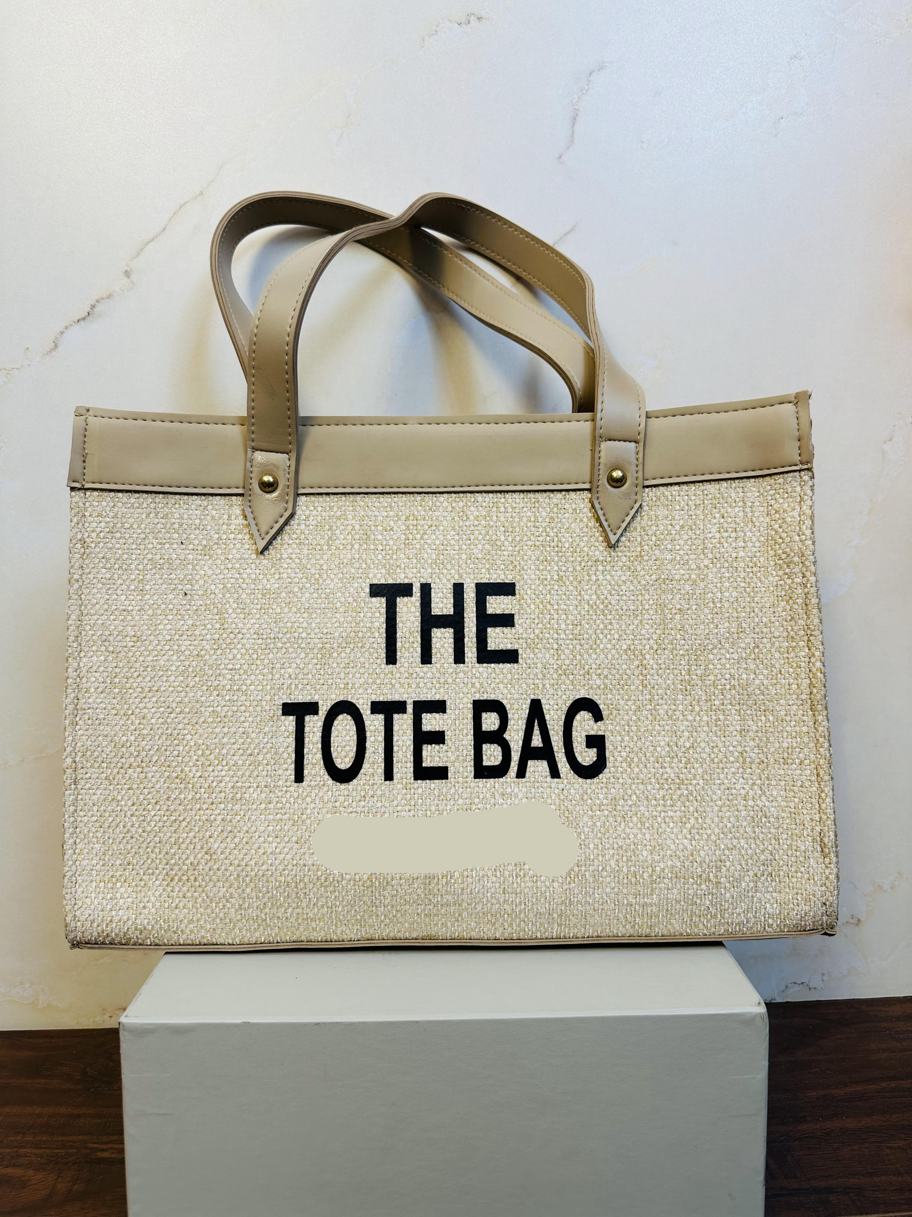 The Tote Bag Cream Color For Girls/Women