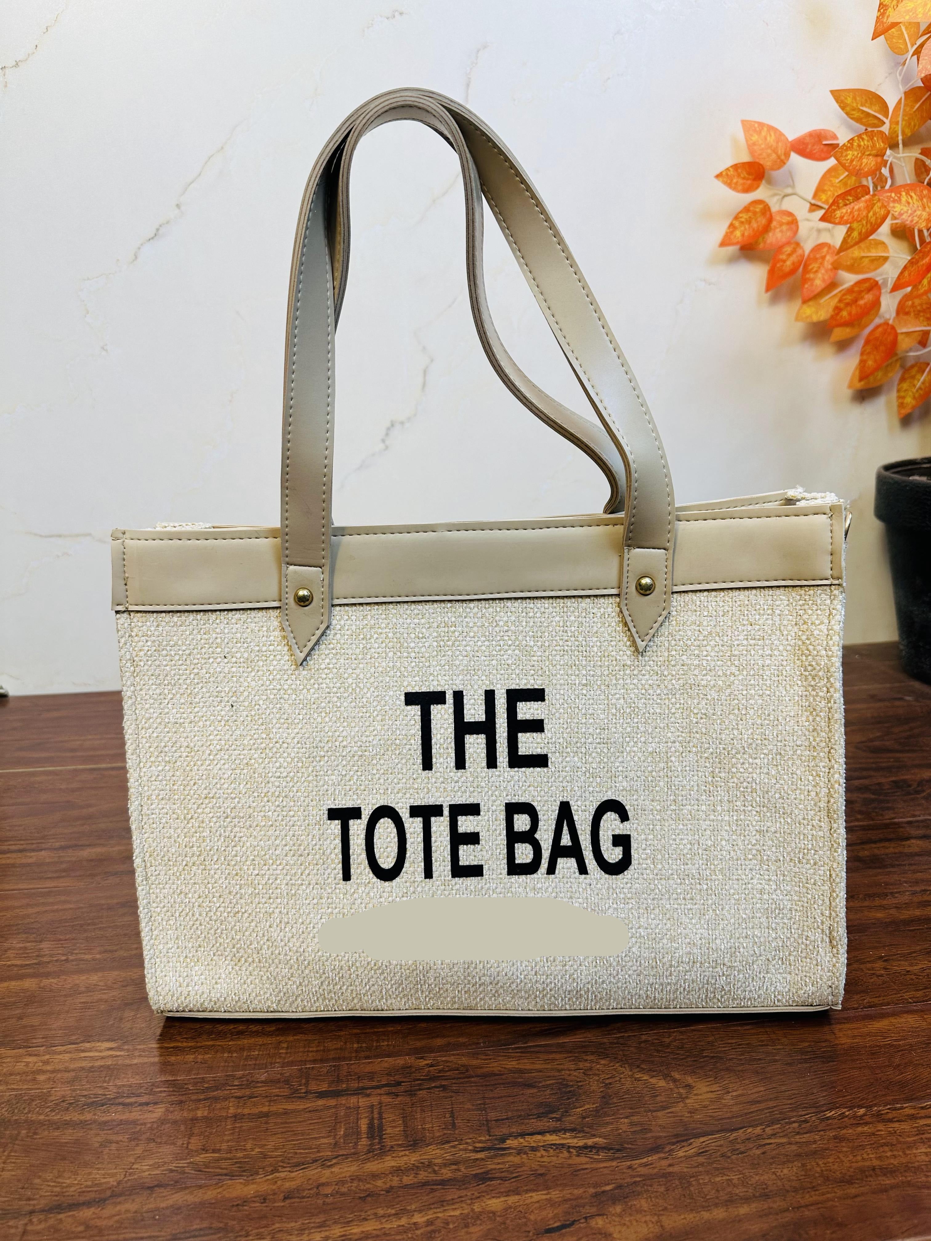 The Tote Bag Cream Color For Girls/Women