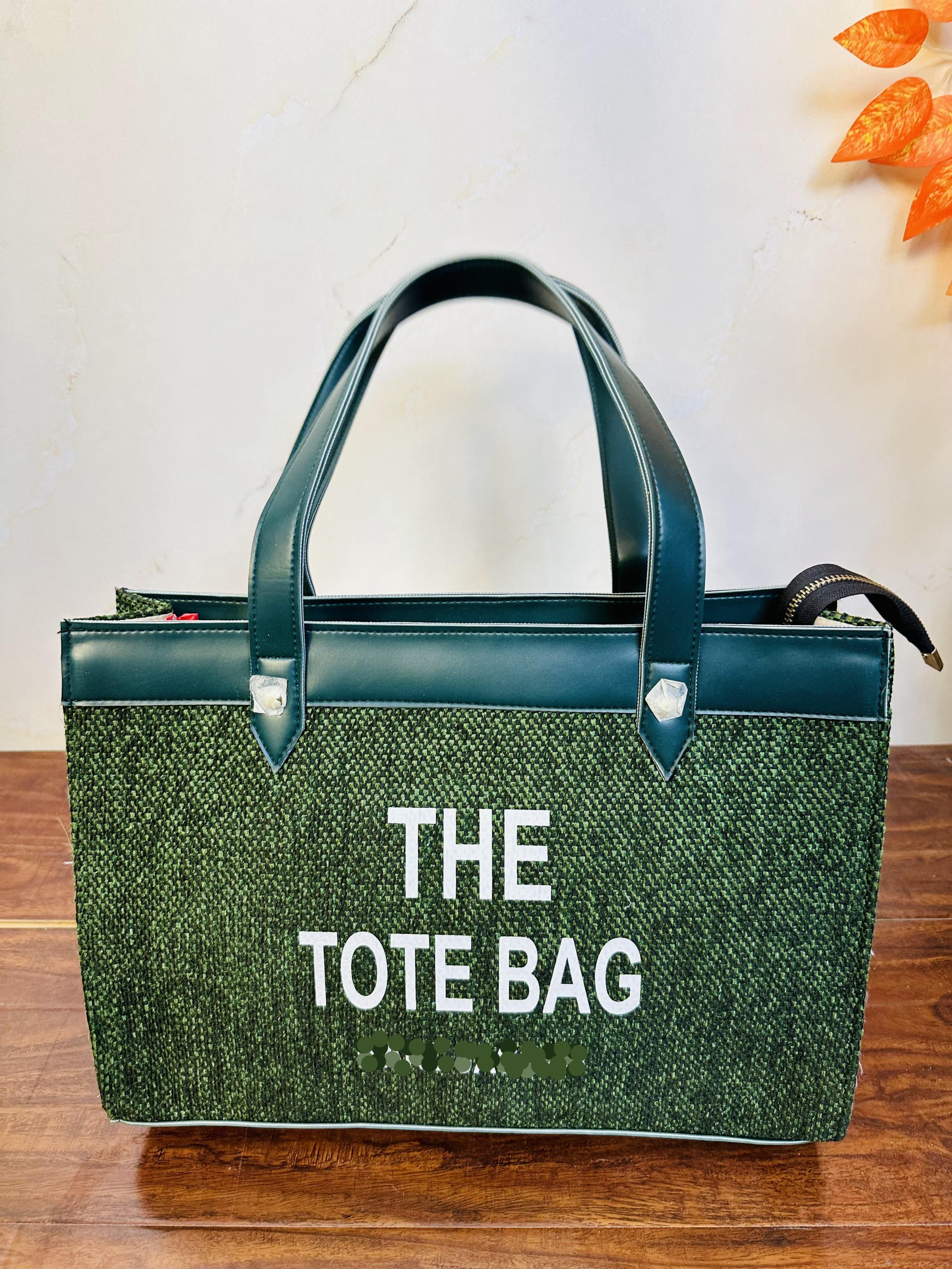 The Tote Bag Green Color For Girls/Women