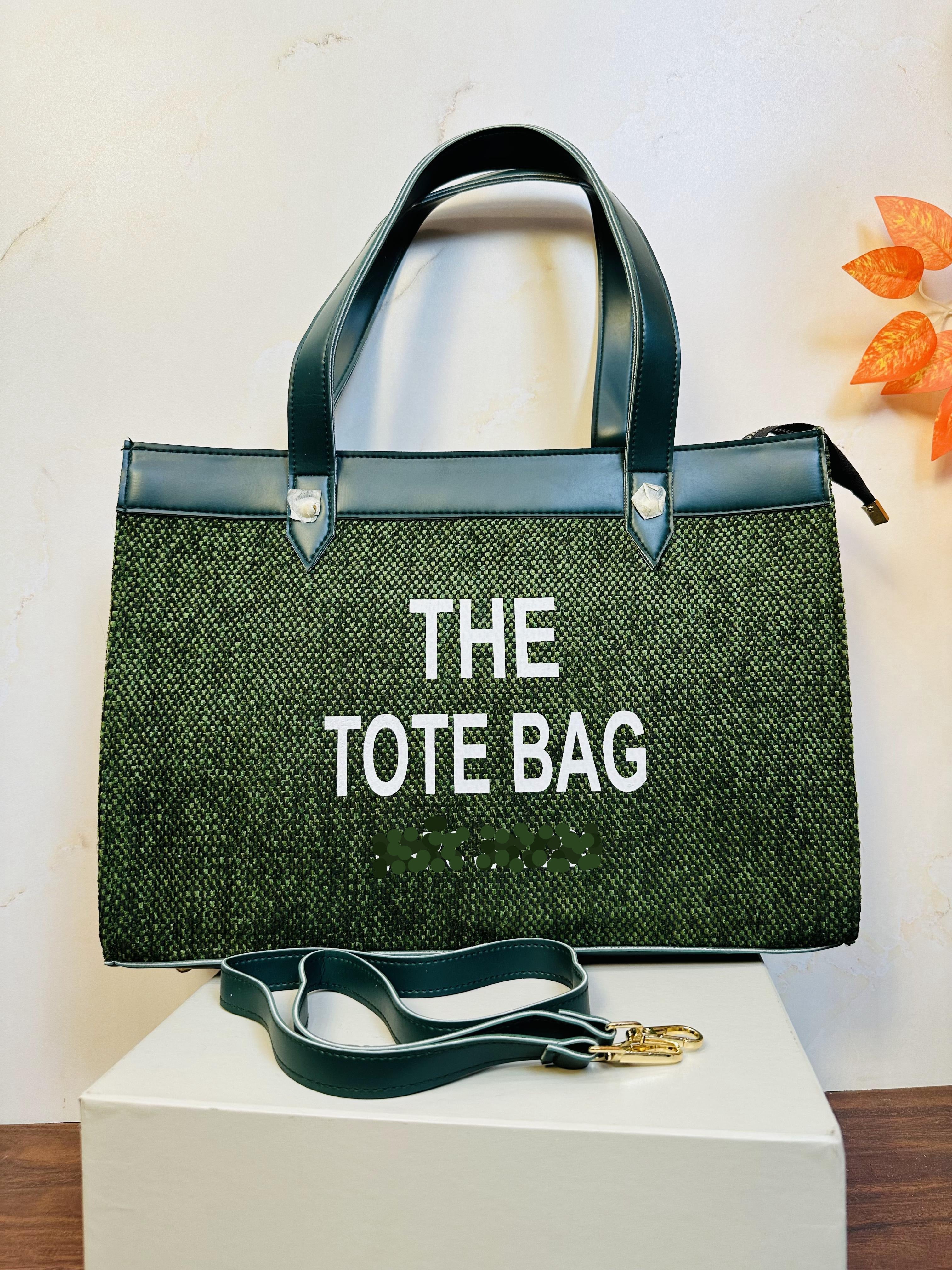 The Tote Bag Green Color For Girls/Women