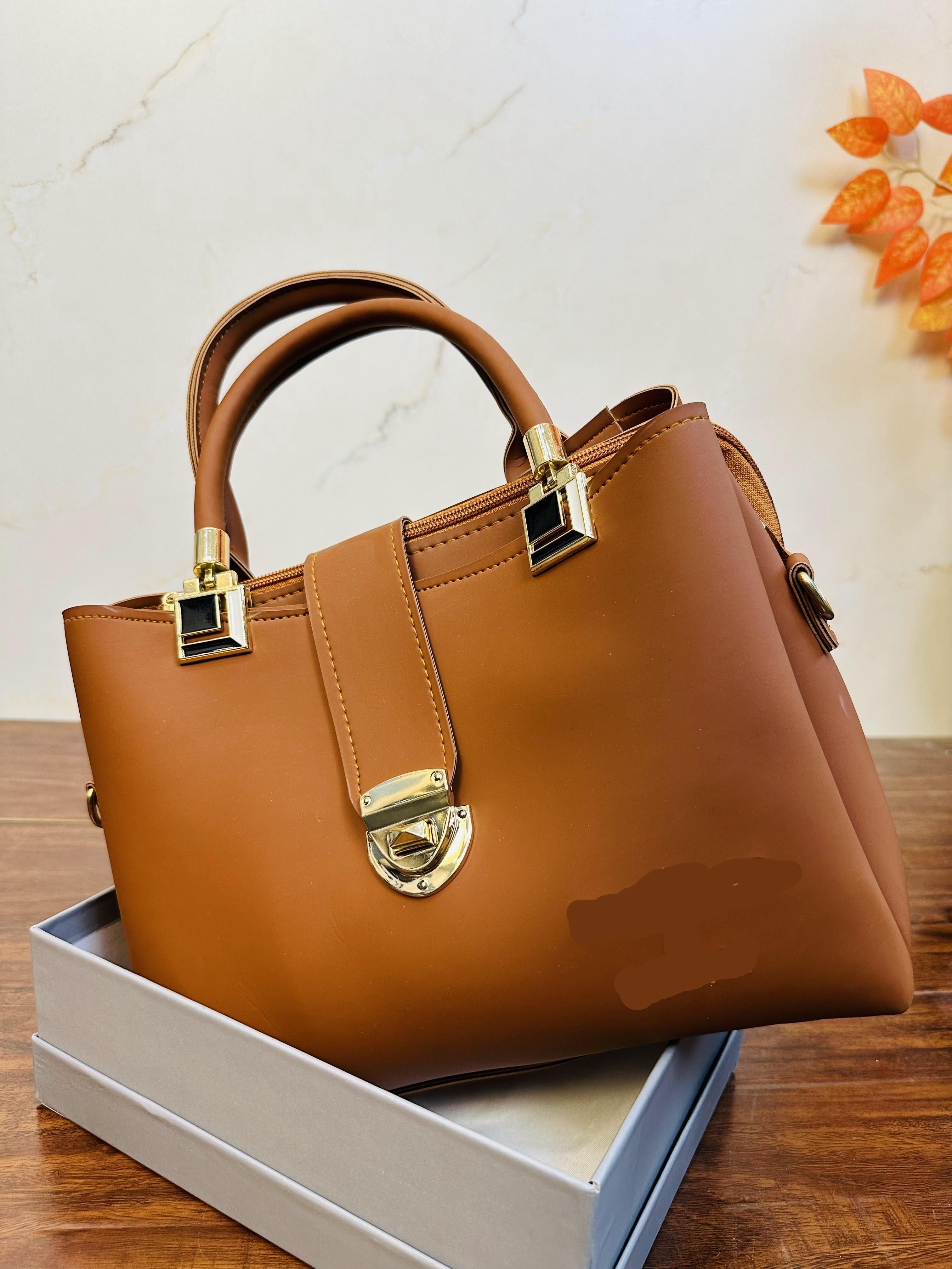 Beautiful Brown Color Handbag For Girls/Women