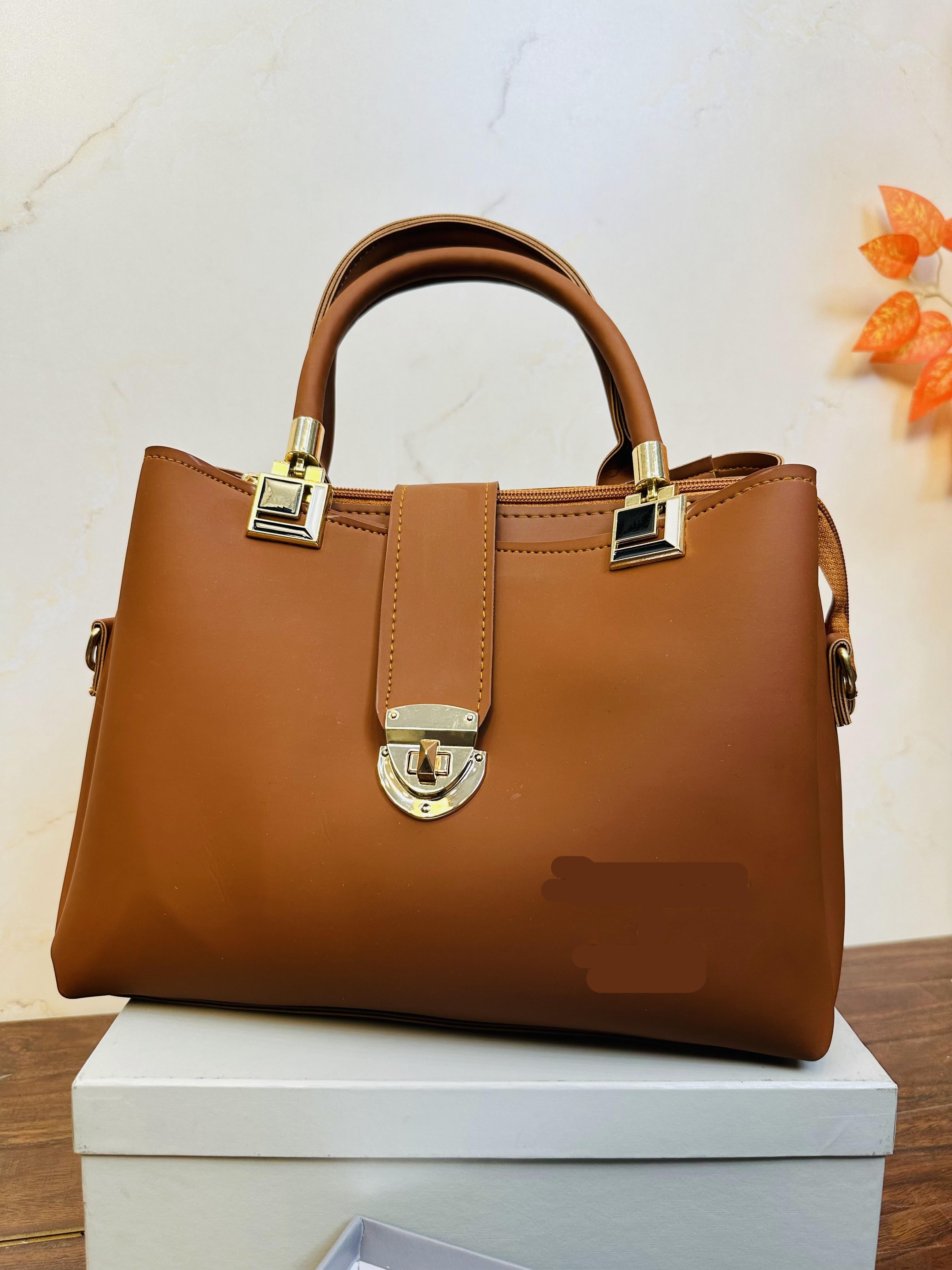 Beautiful Brown Color Handbag For Girls/Women