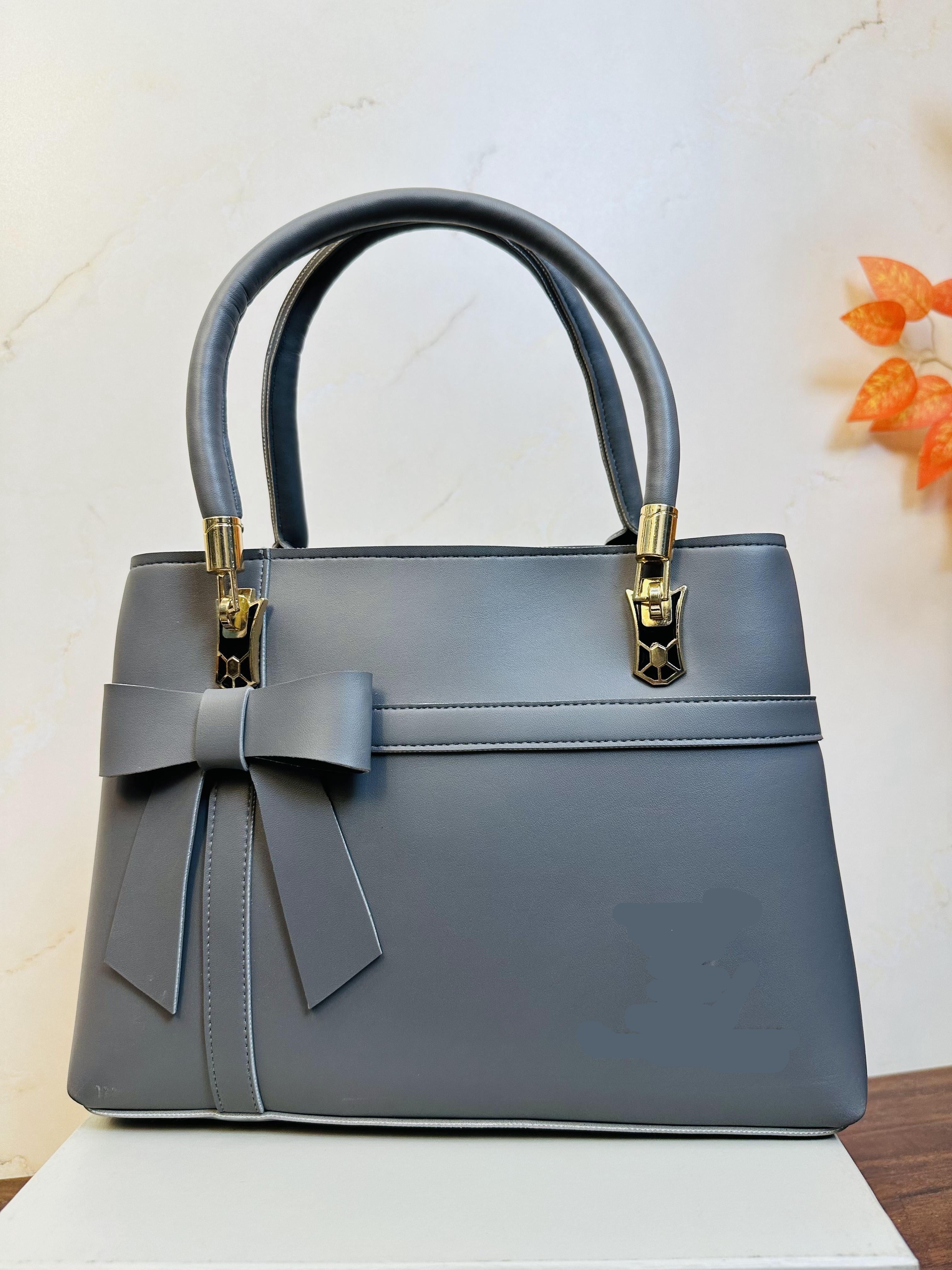 Beautiful Grey Color Handbag For Girls/Women