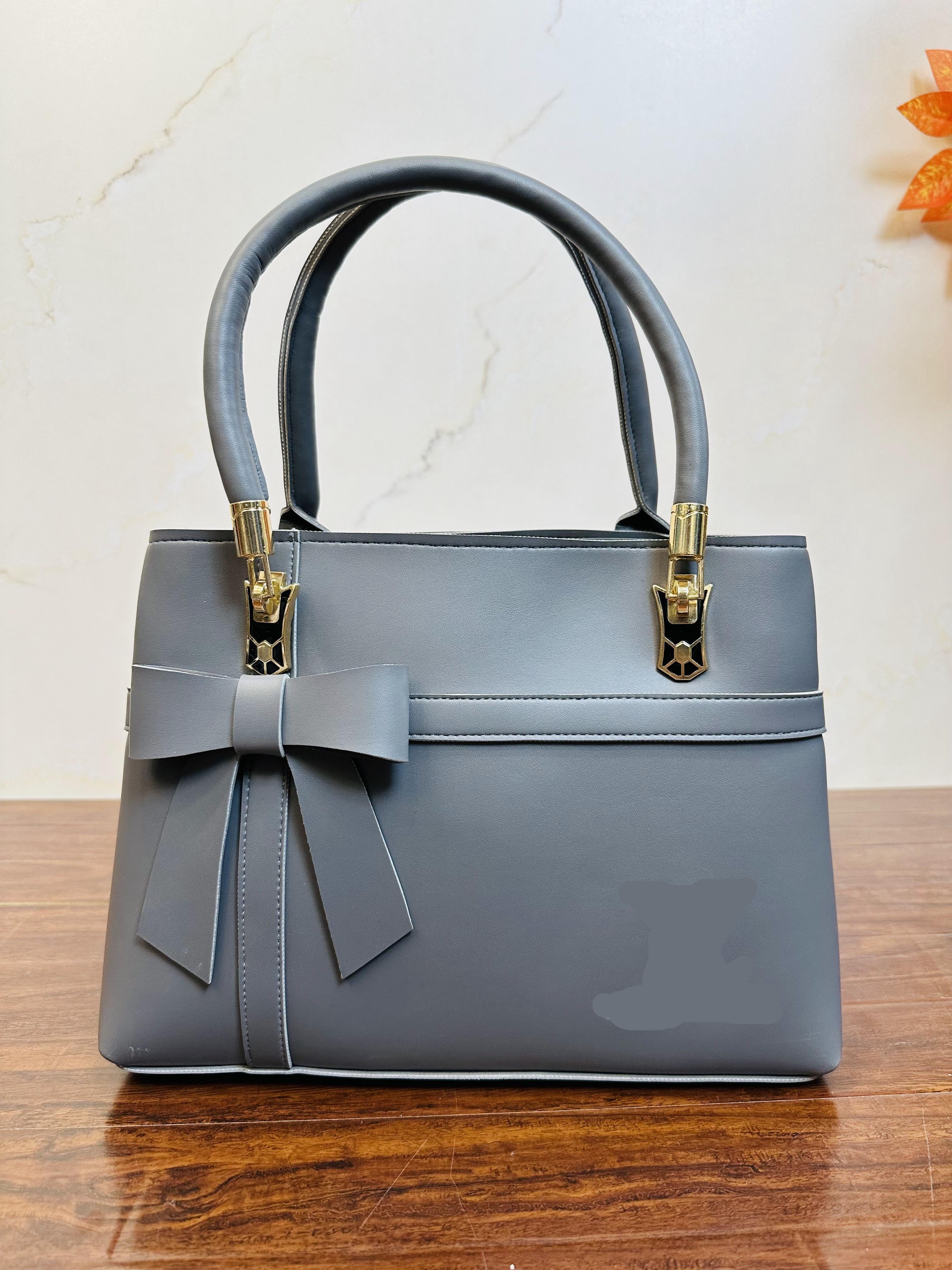 Beautiful Grey Color Handbag For Girls/Women