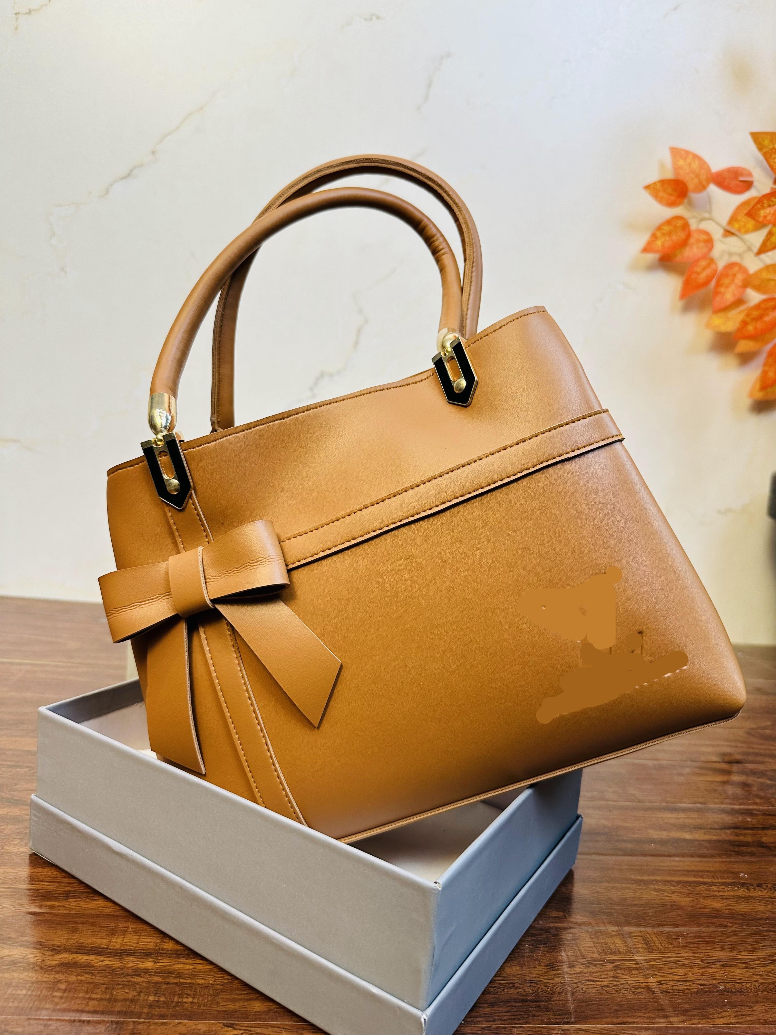 Beautiful Brown Color Handbag For Girls/Women