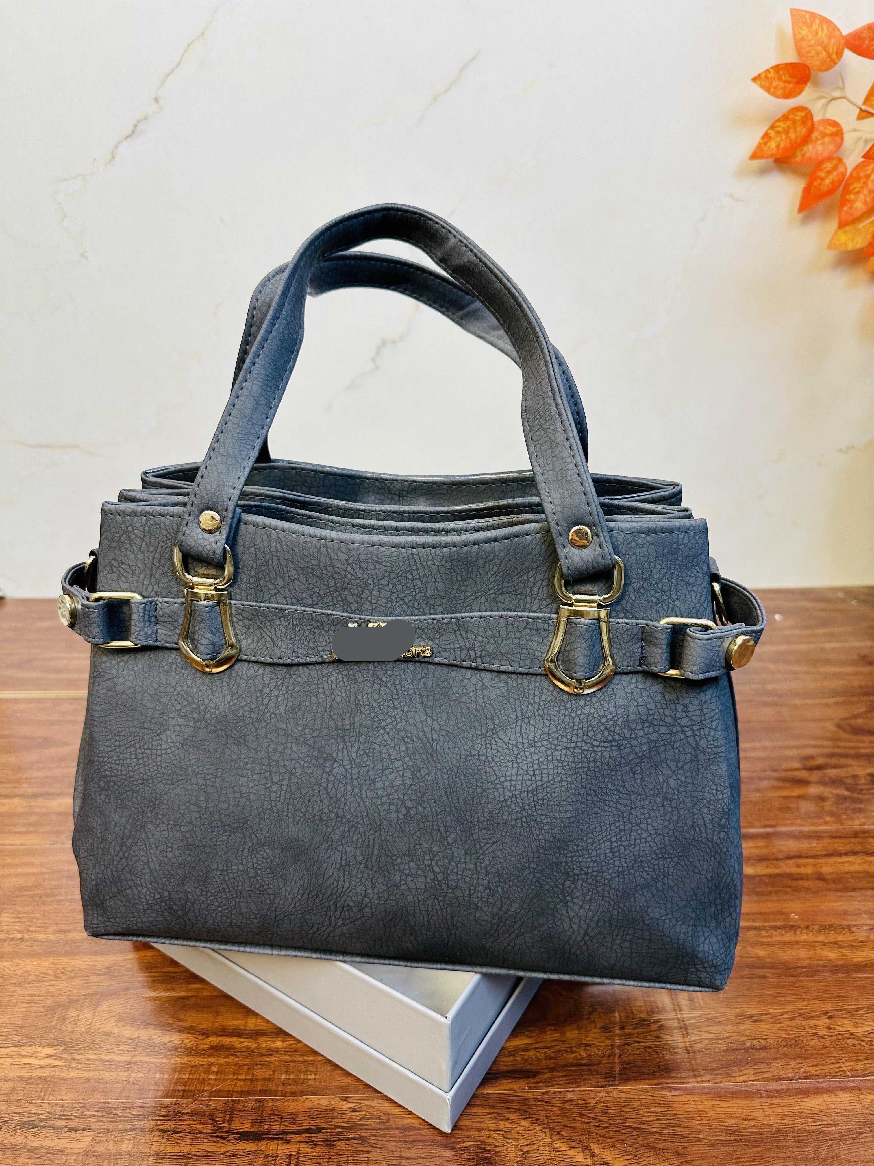 Stylish Grey Color Handbag For Girls/Women