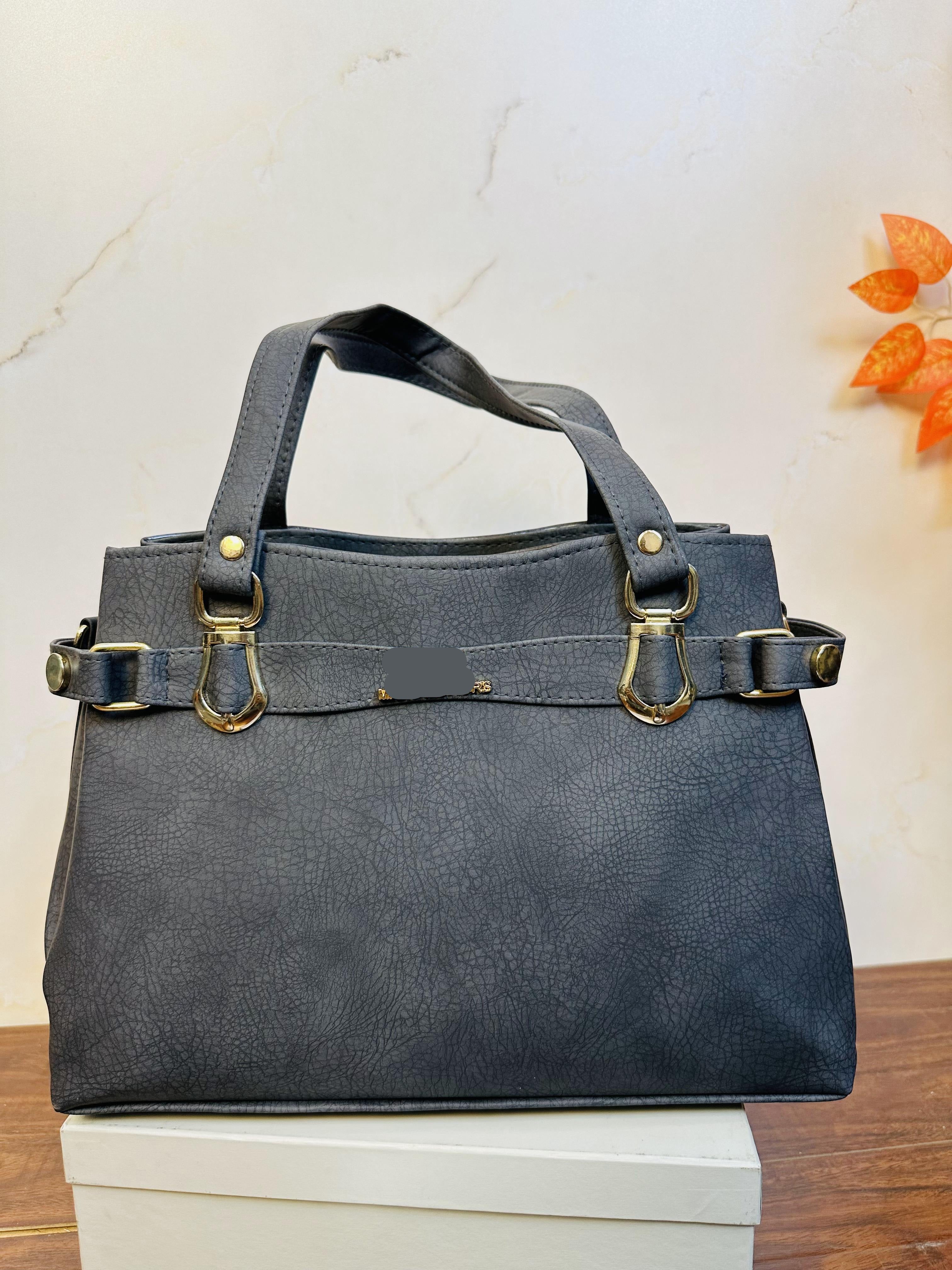 Stylish Grey Color Handbag For Girls/Women