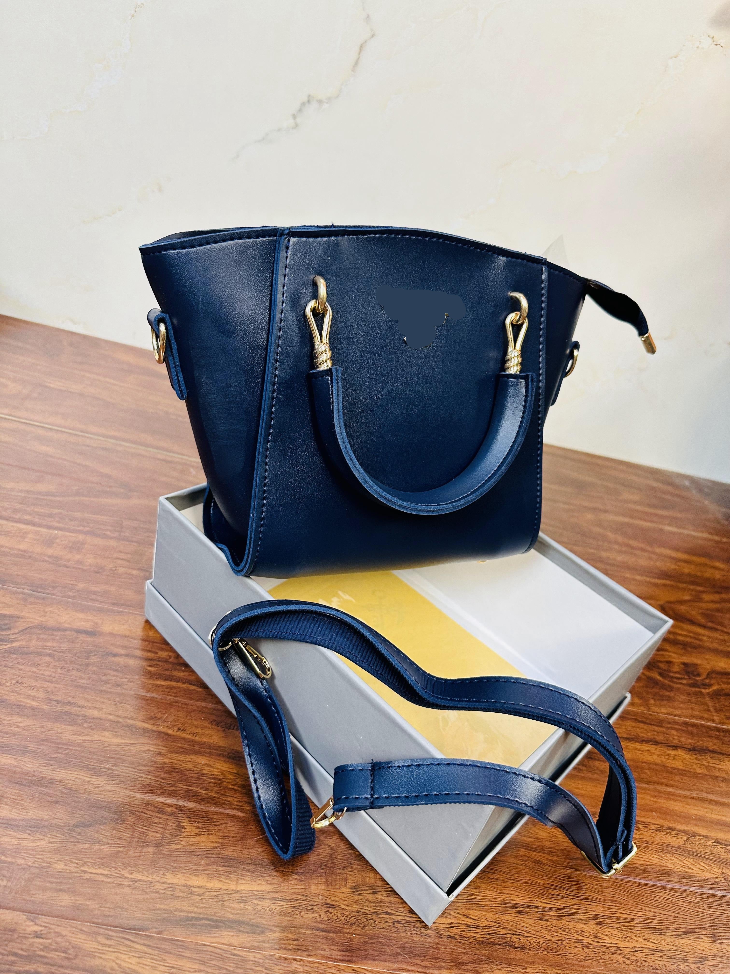 Elegant Blue Color Handbag For Girls/Women