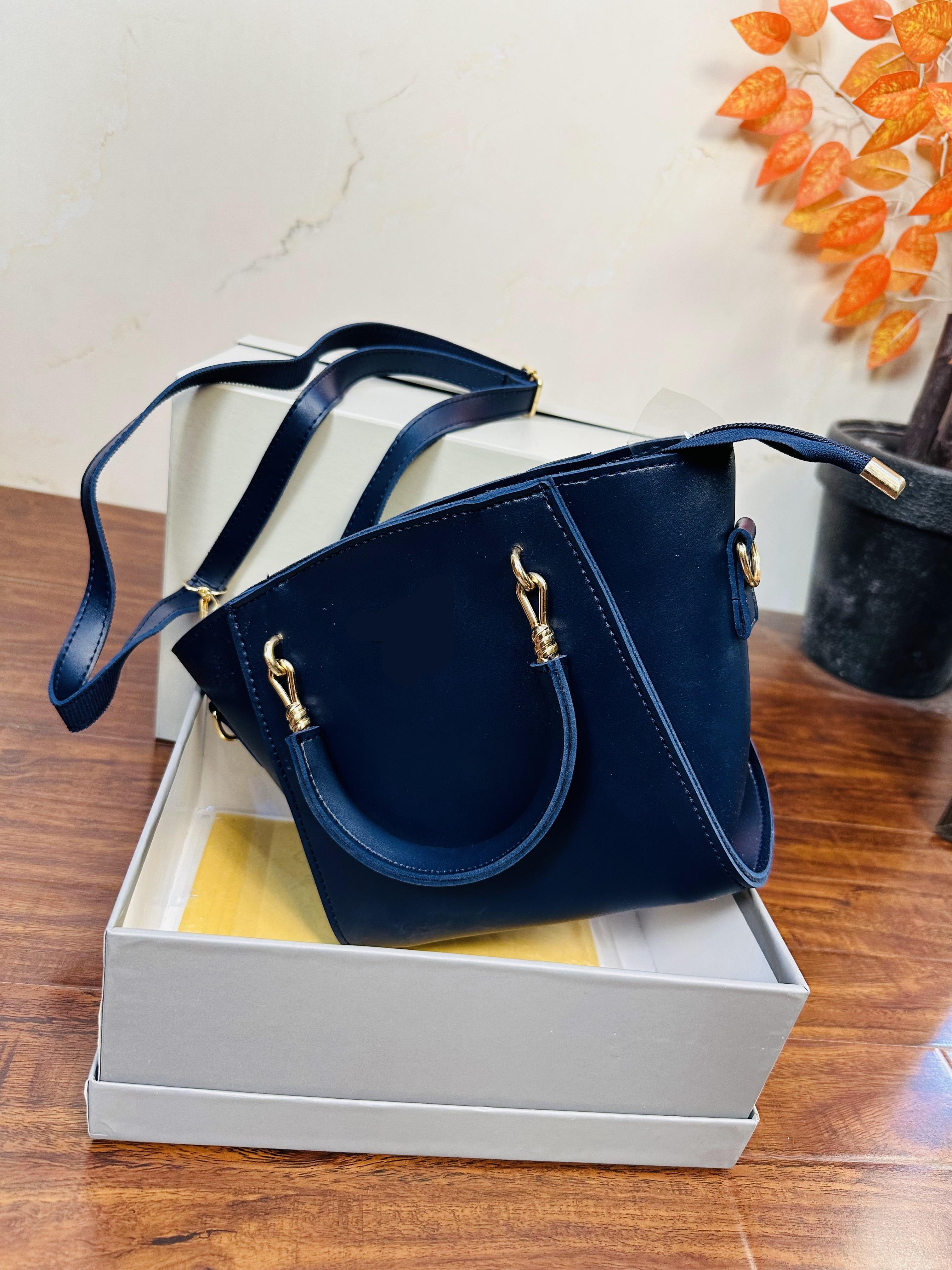 Elegant Blue Color Handbag For Girls/Women