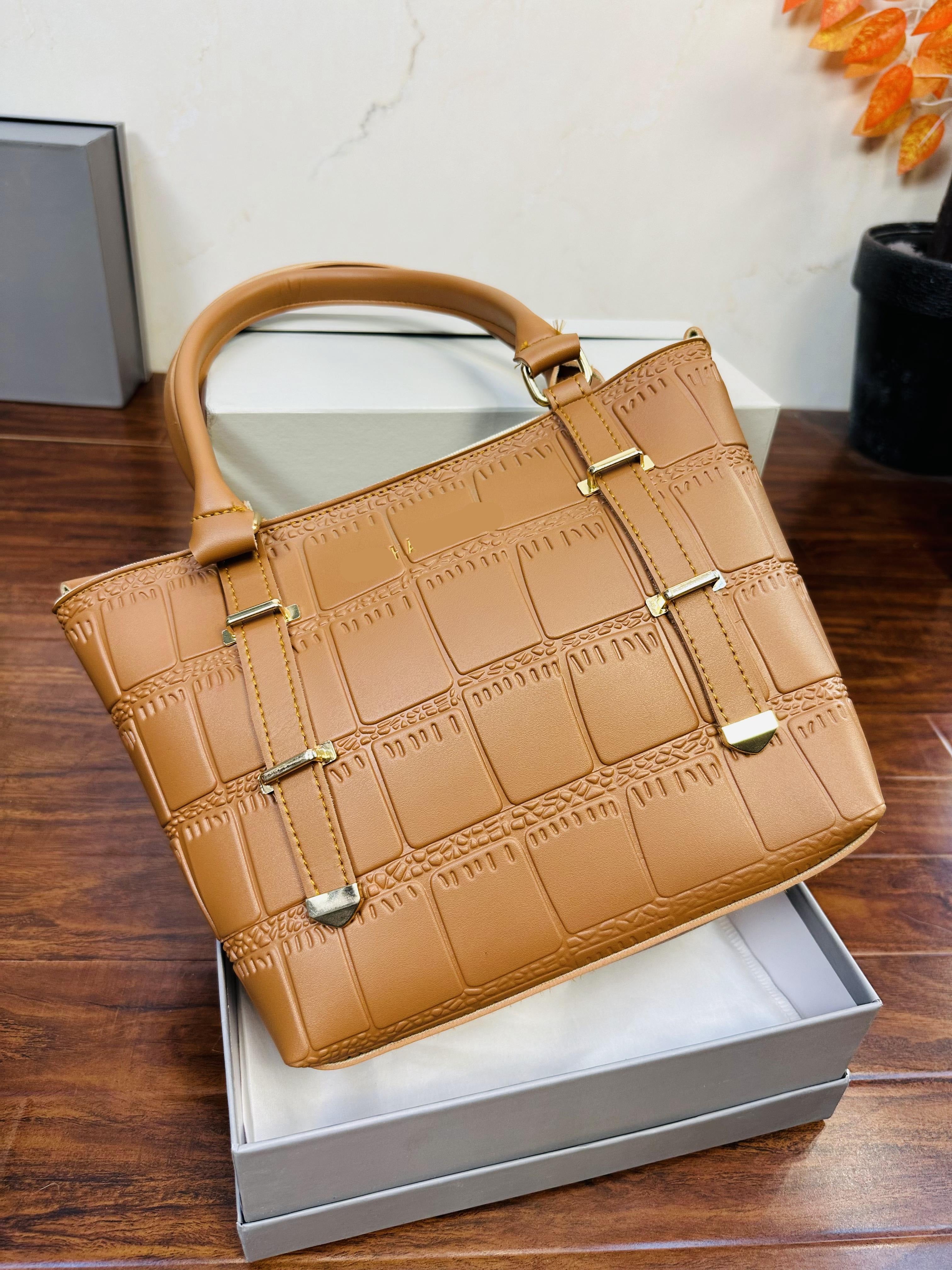 Beautiful Brown Color Handbag For Girls/Women