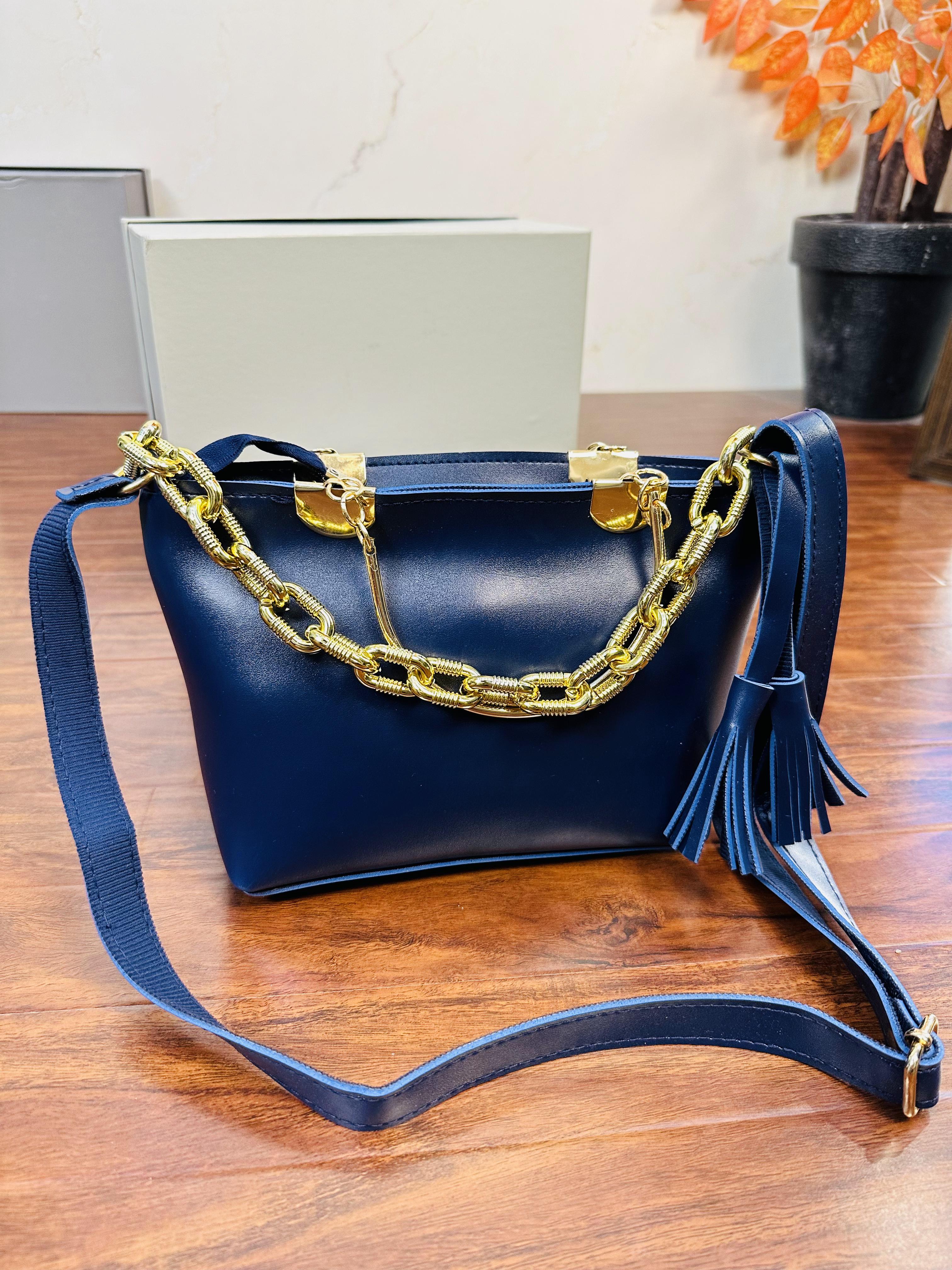 Stylish Blue Color Handbag For Girls/Women