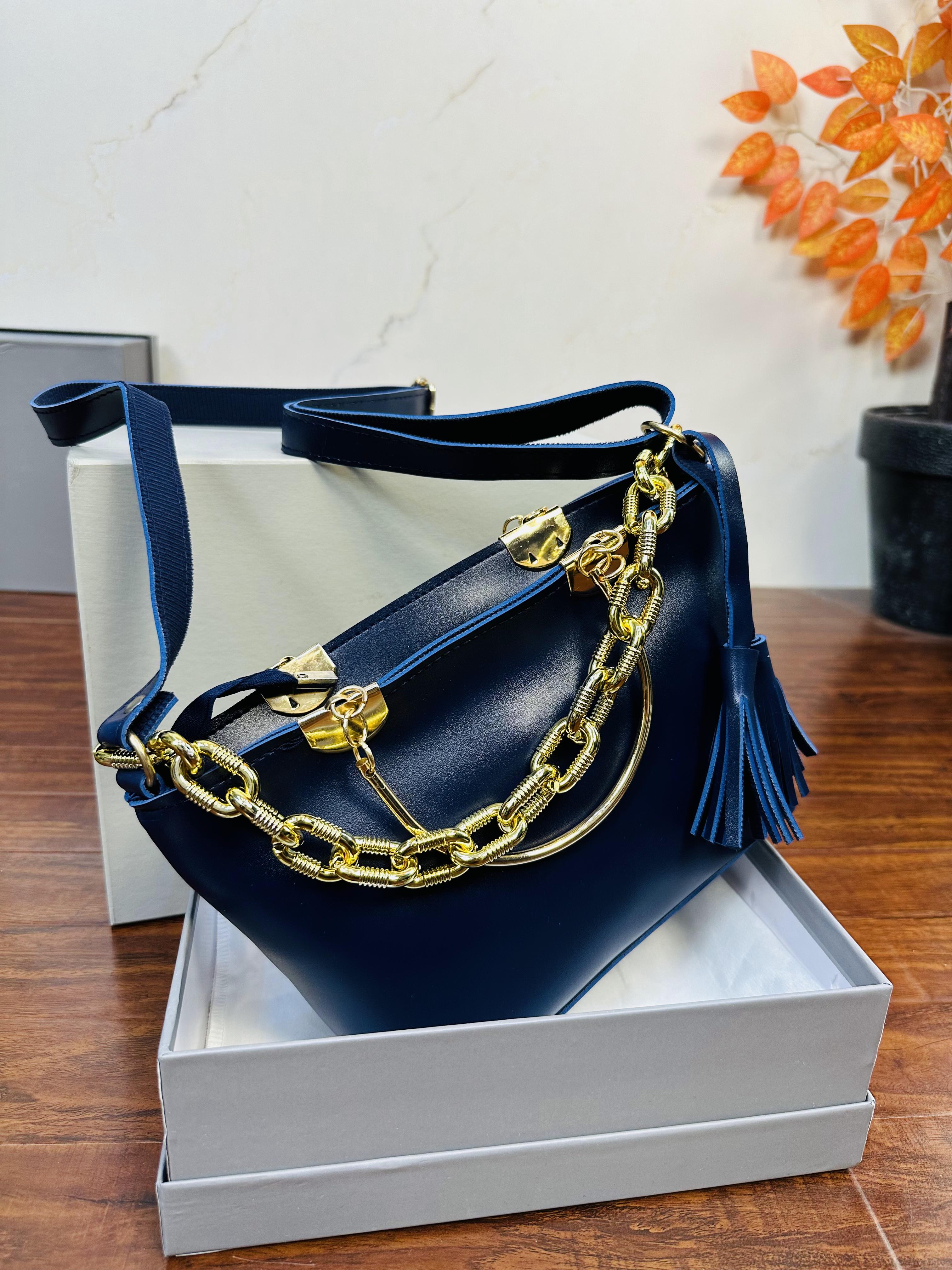 Stylish Blue Color Handbag For Girls/Women