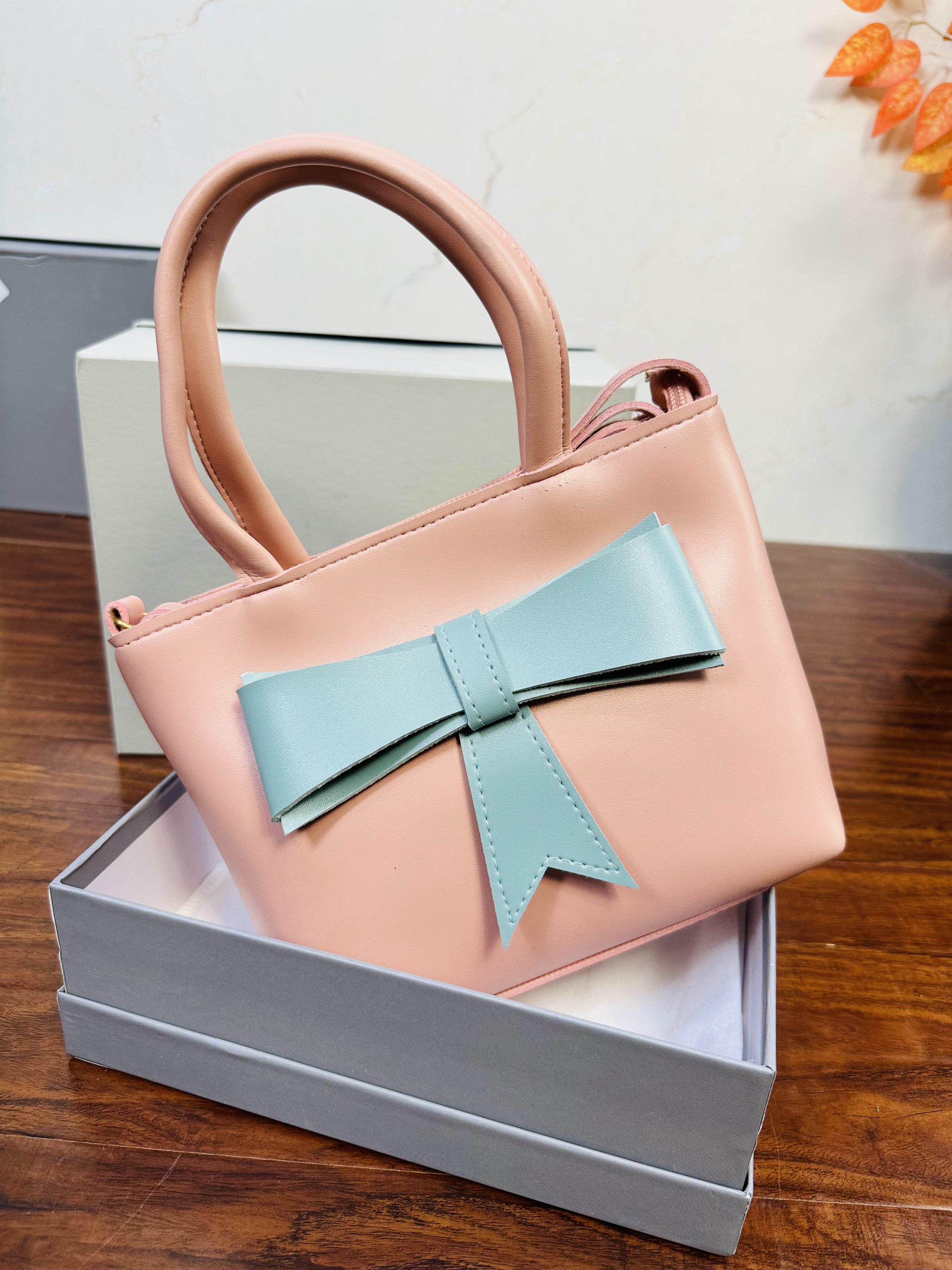 Beautiful Baby Pink Color Handbag For Girls/Women