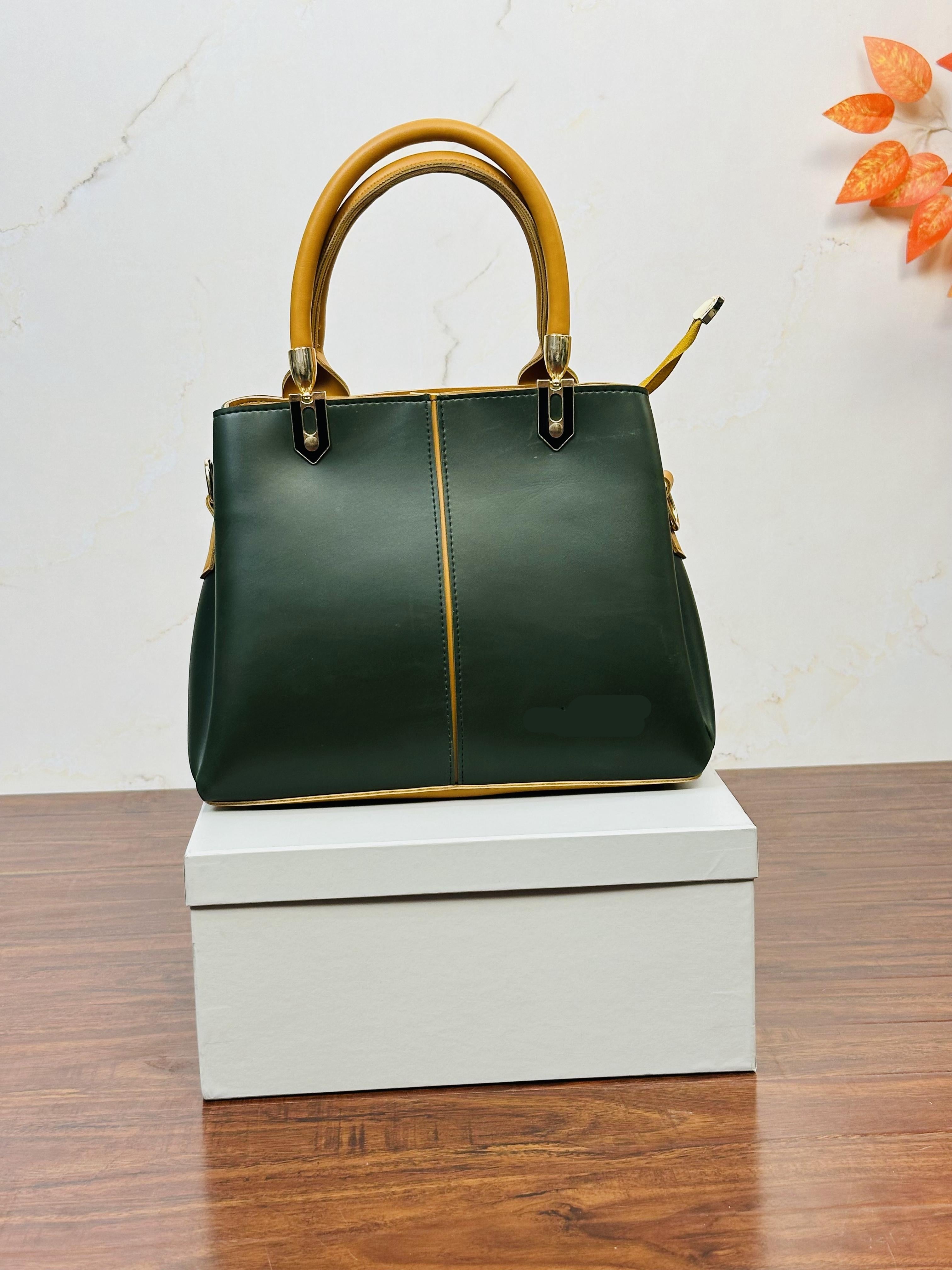 Stylish Olive Green Color Handbag For Girls/Women