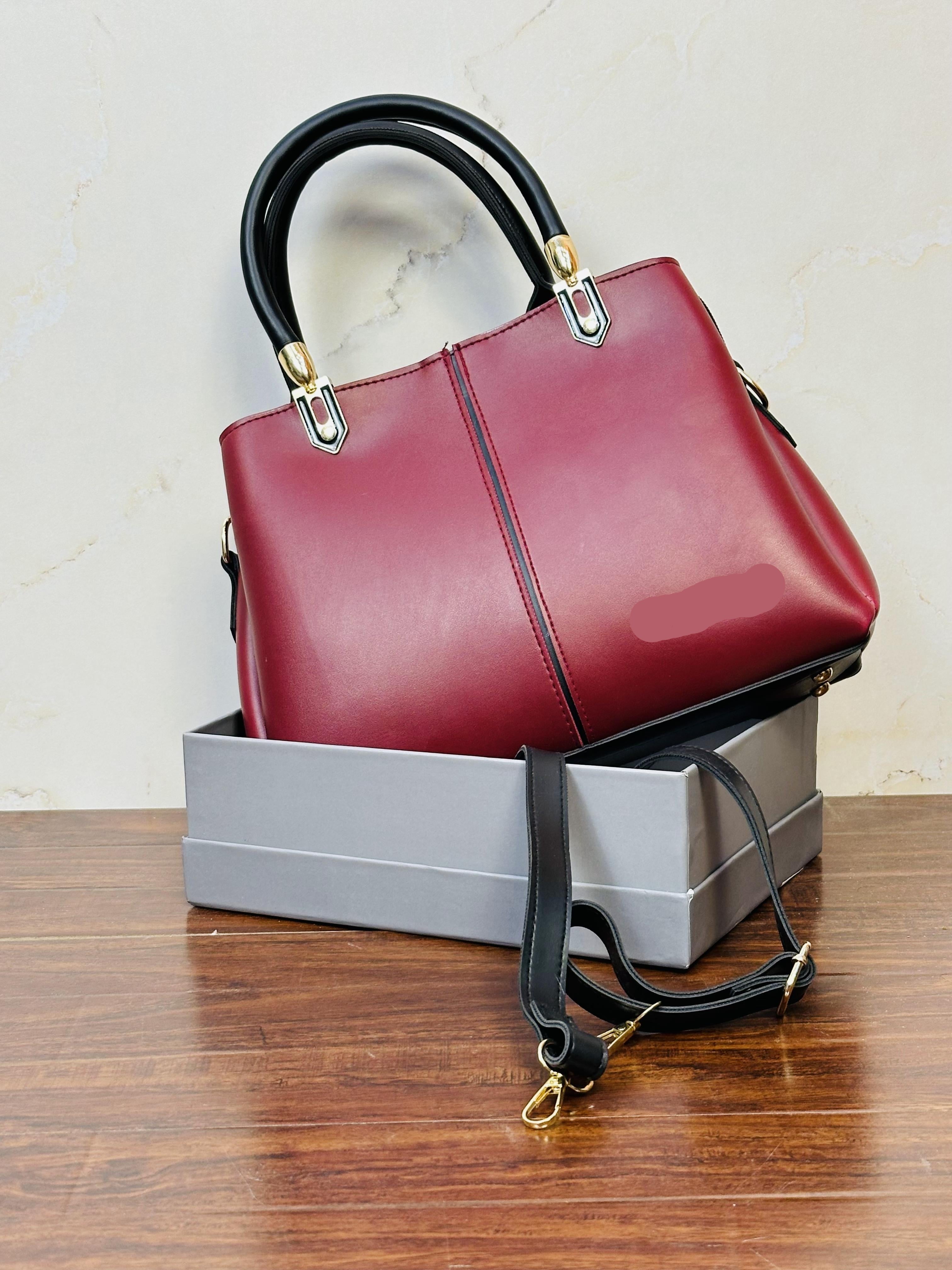 Stylish Maroon Color Handbag For Girls/Women