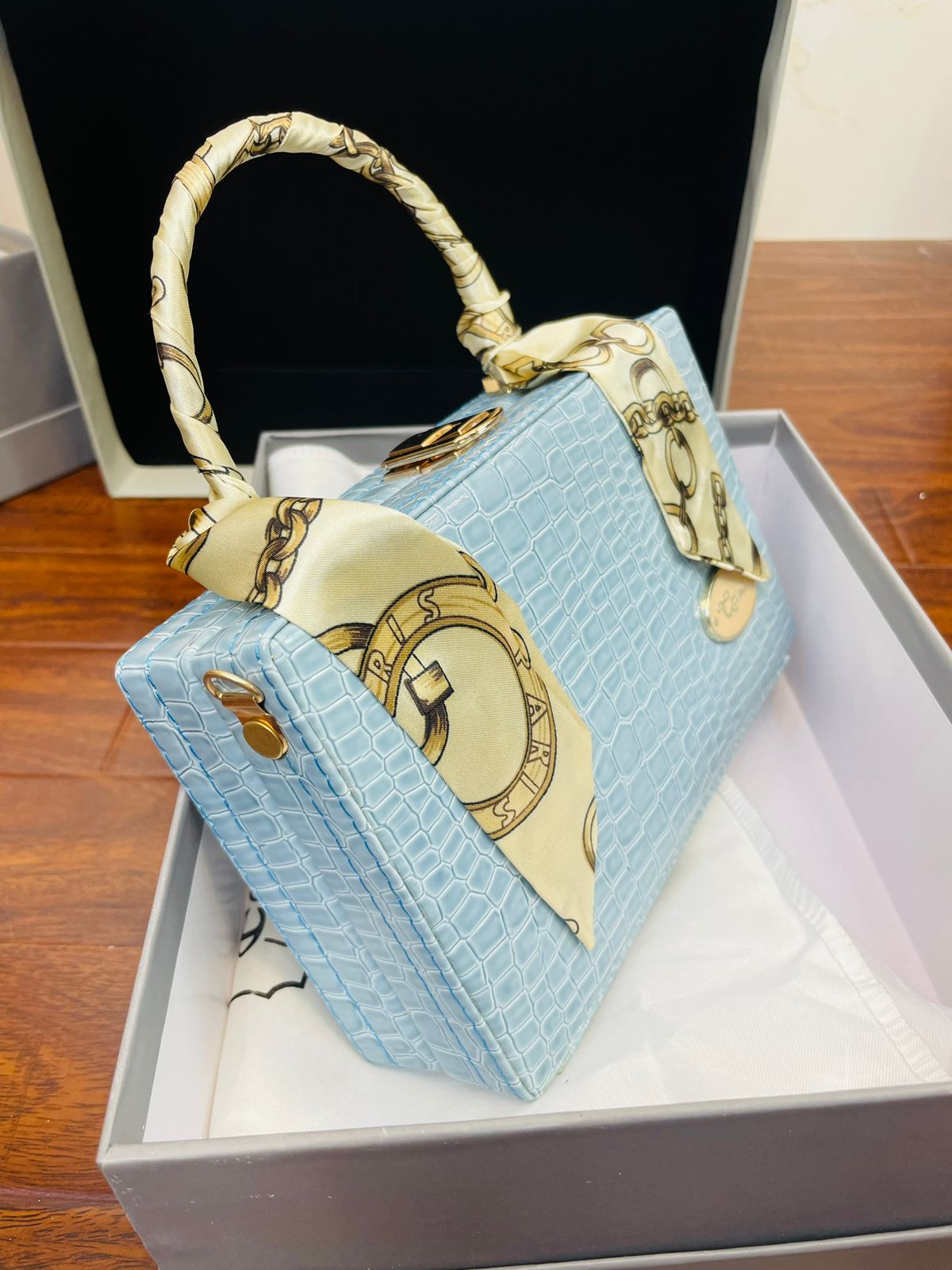 Capri Light Blue Handbag For Girls/women