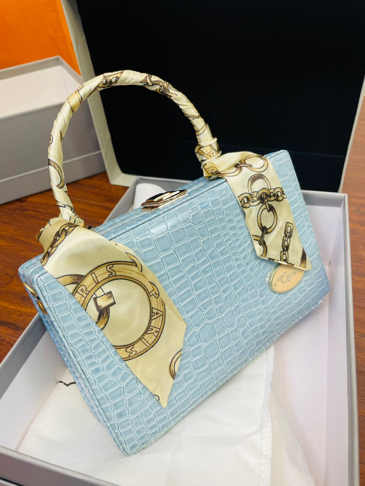 Capri Light Blue Handbag For Girls/women