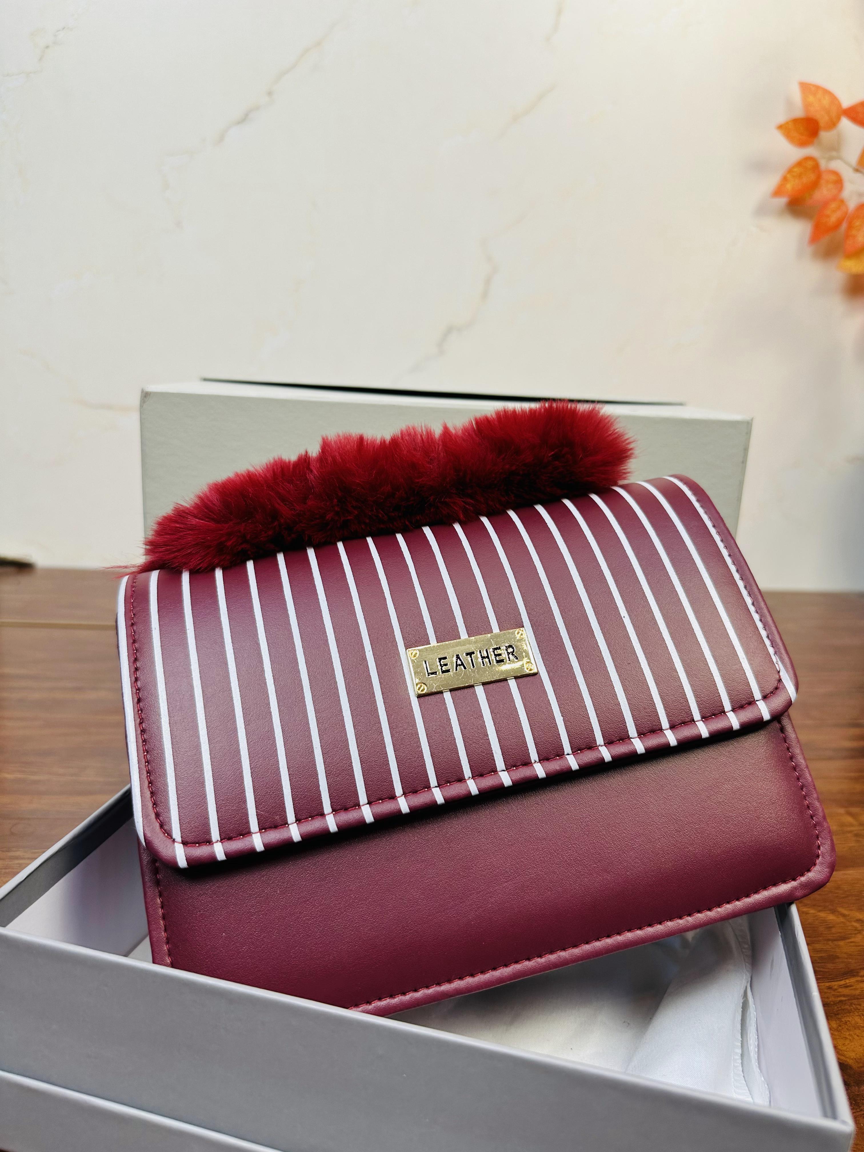 Beautiful Maroon Color Handbag For Girls/Women