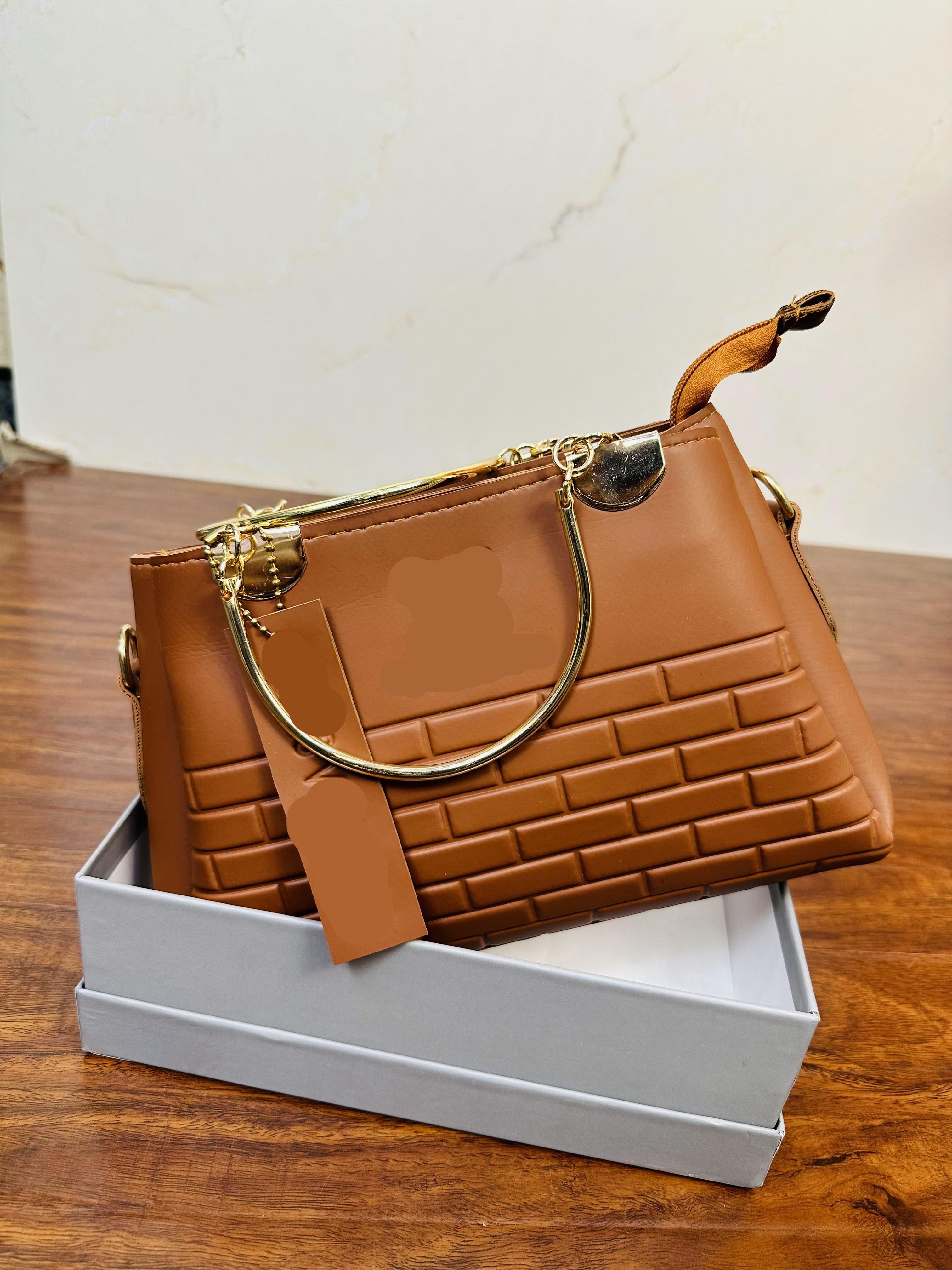 Stylish Brown Color Handbag For Girls/Women