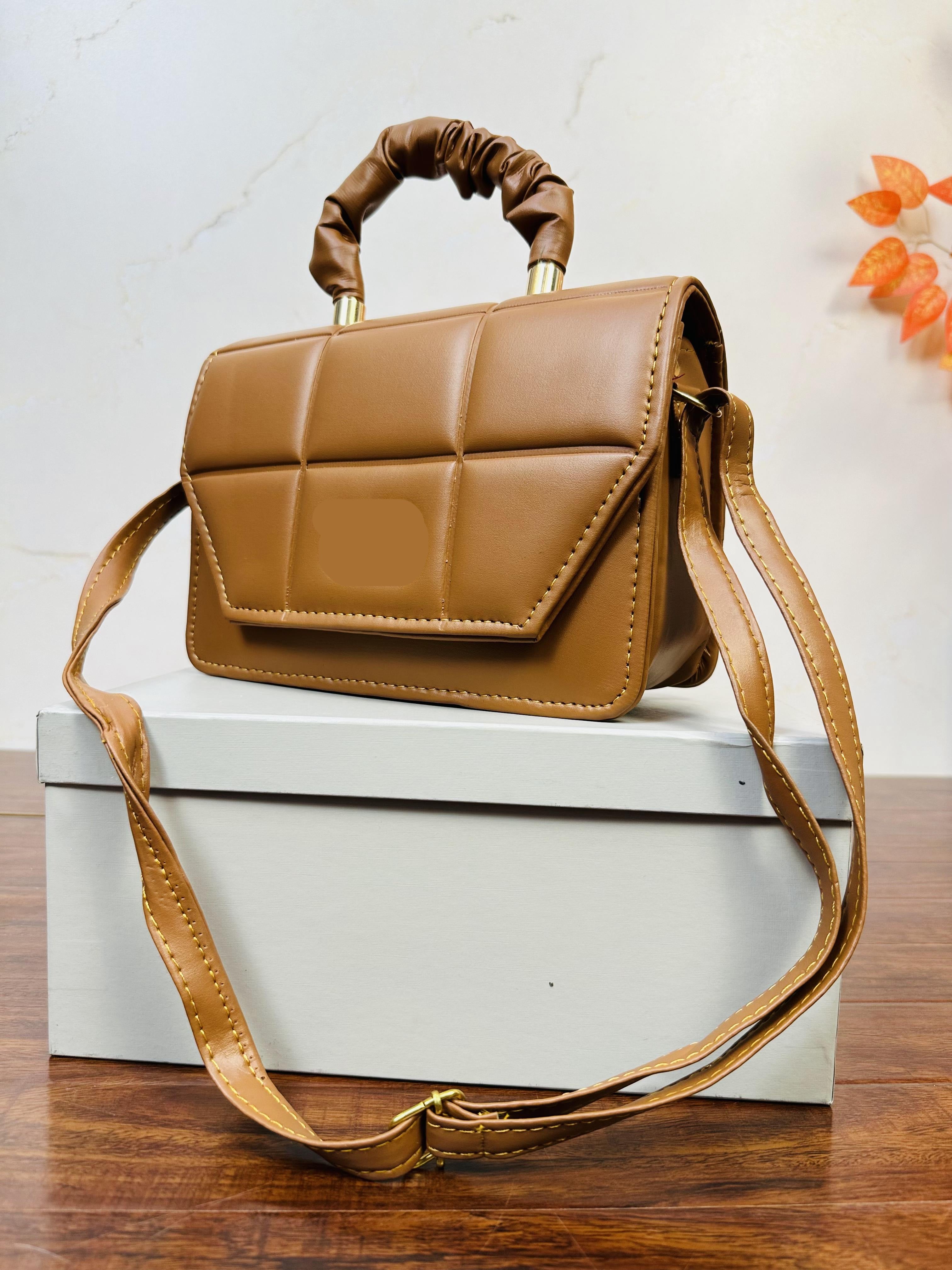 Beautiful Brown Color Handbag For Girls/Women